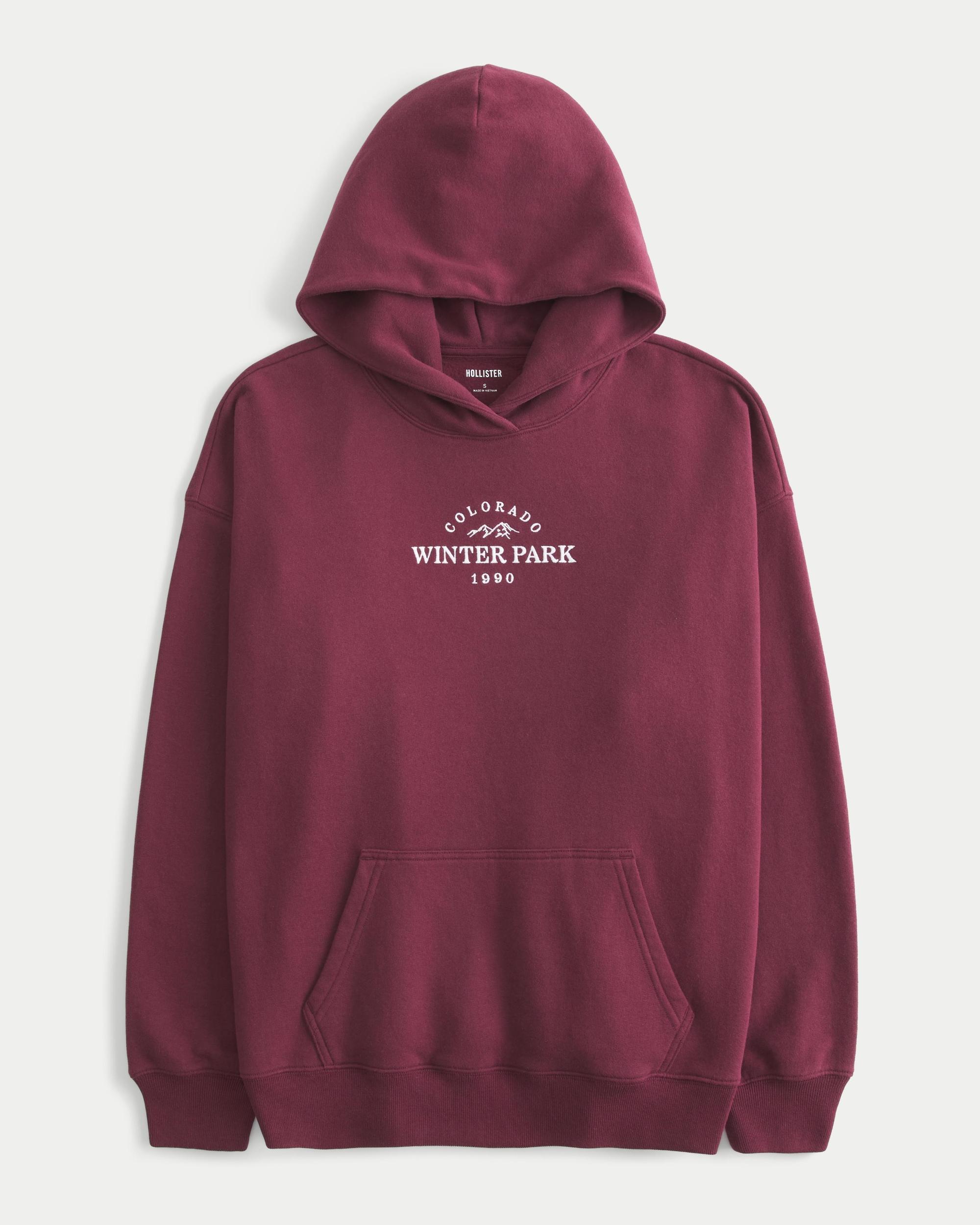 Hollister Feel Good Fleece Switzerland Graphic Oversized Hoodie Product Image
