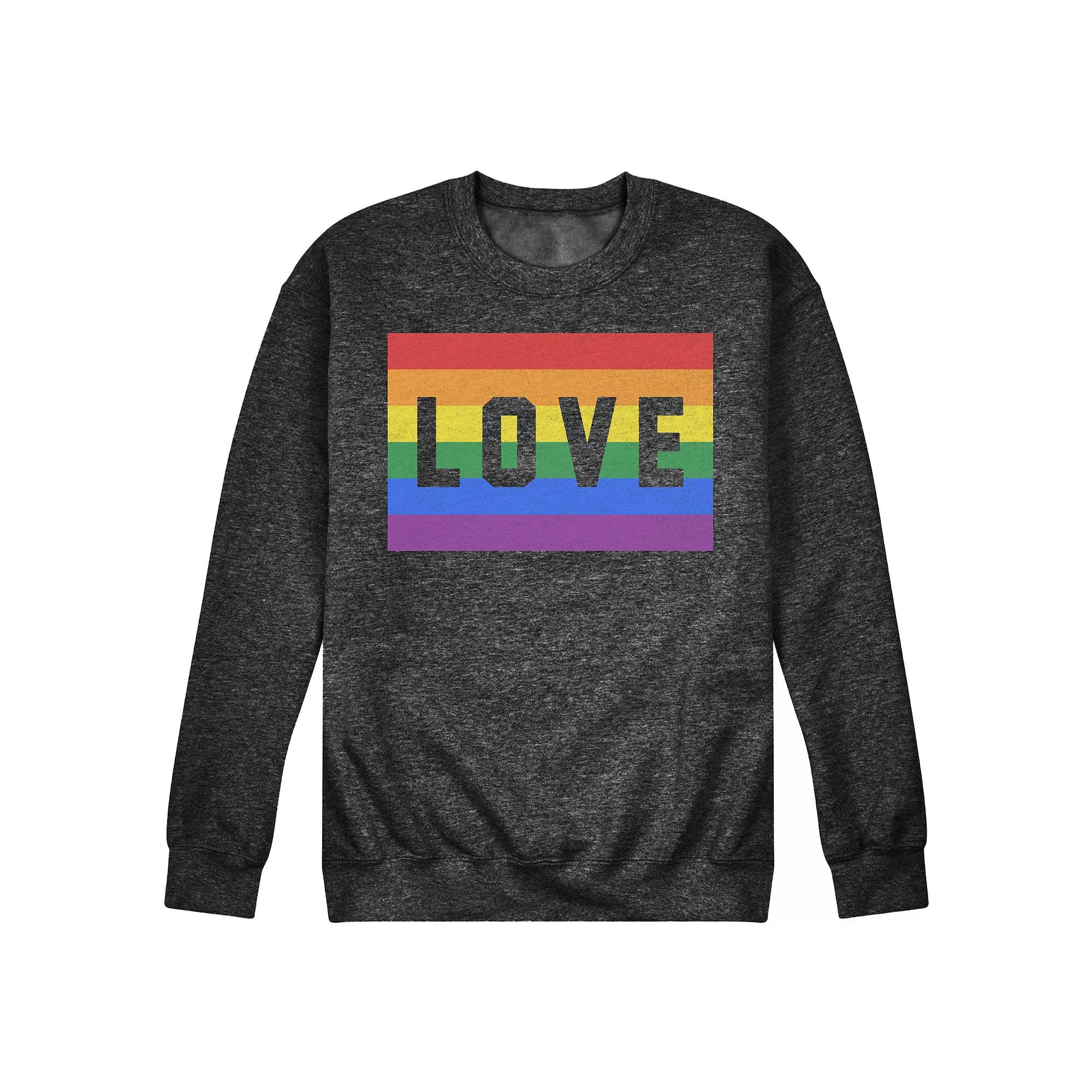 Mens California Pride Fleece Sweatshirt Heather Grey Product Image