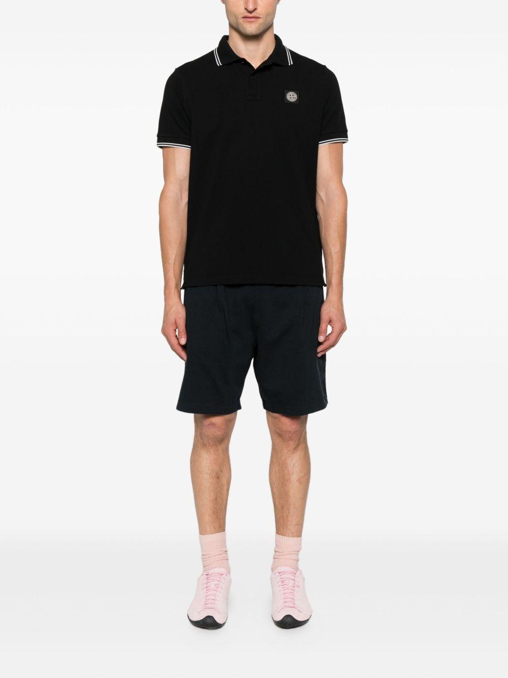 Compass-patch polo shirt Product Image