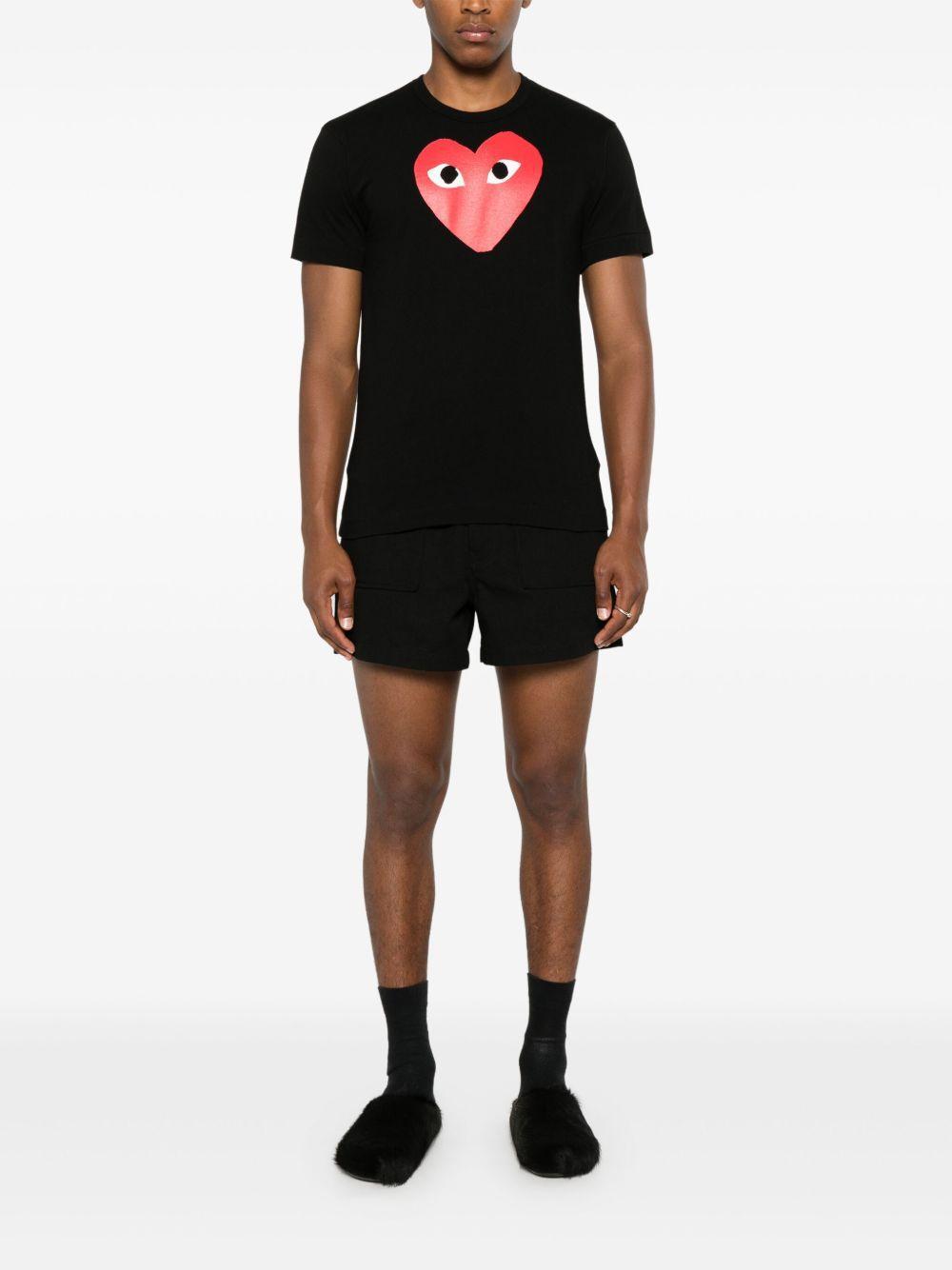 heart-print T-shirt  Product Image