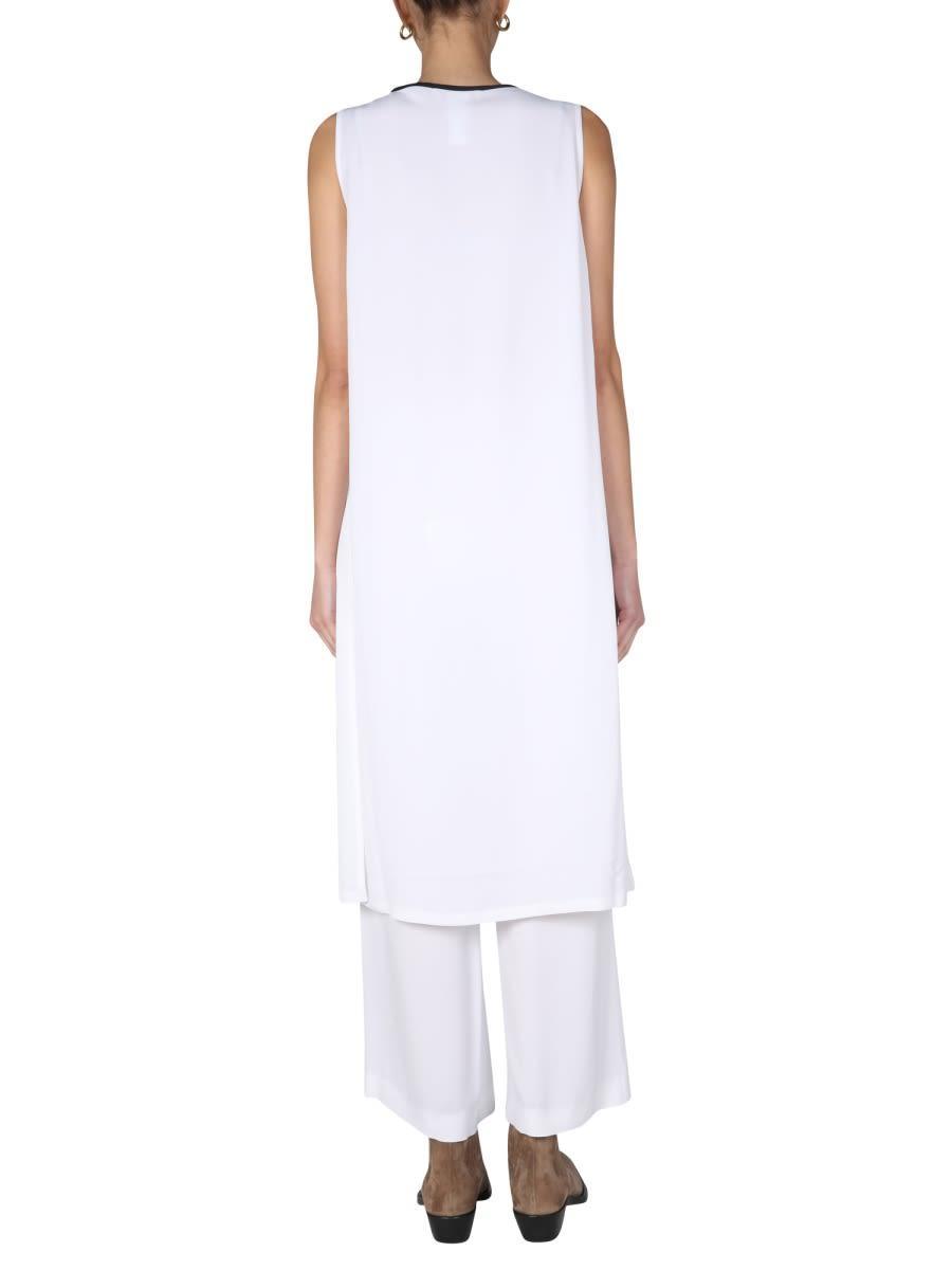 FABIANA FILIPPI Silk Blend Top In White Product Image