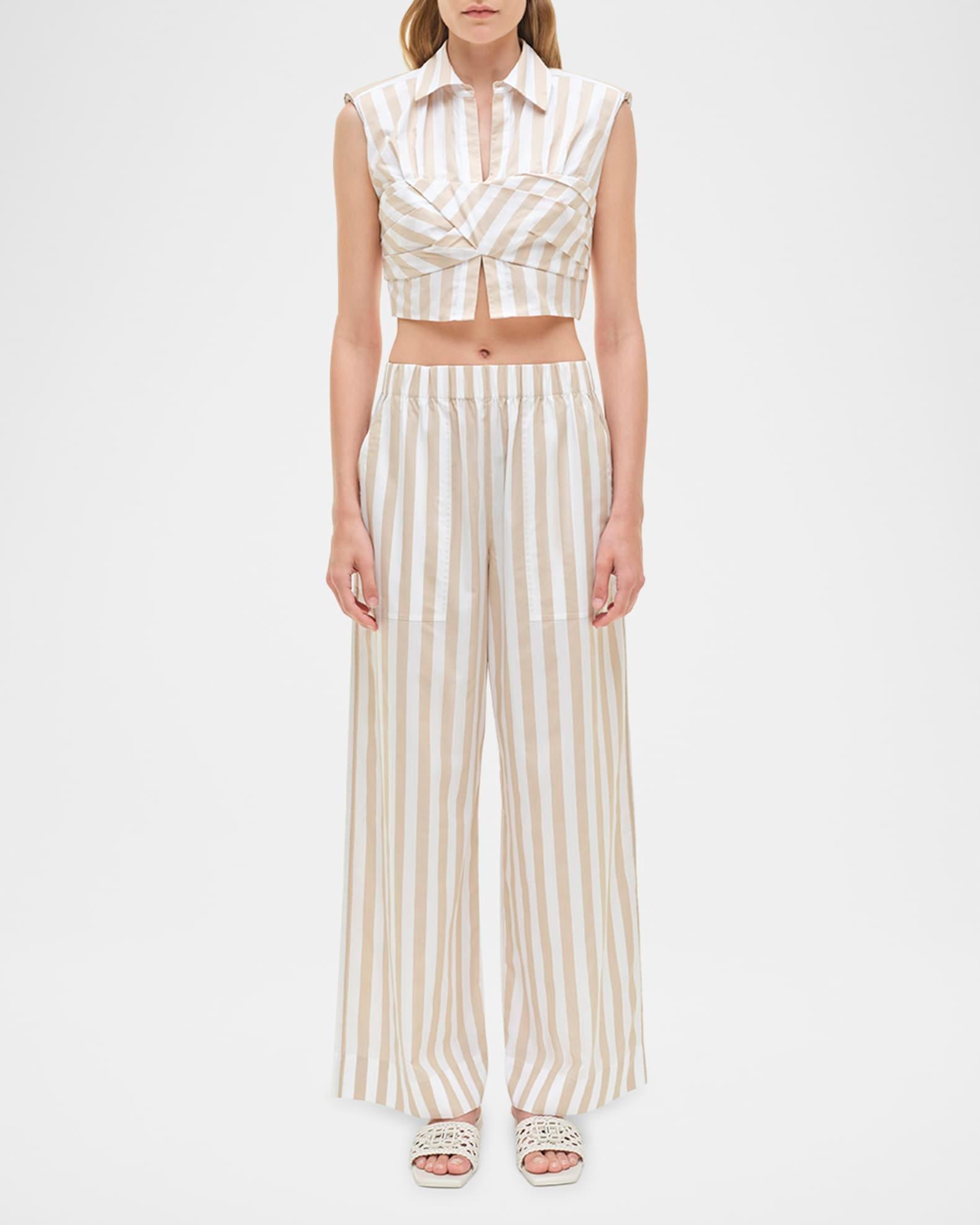 Arden Stripe Pull-On Pants Product Image