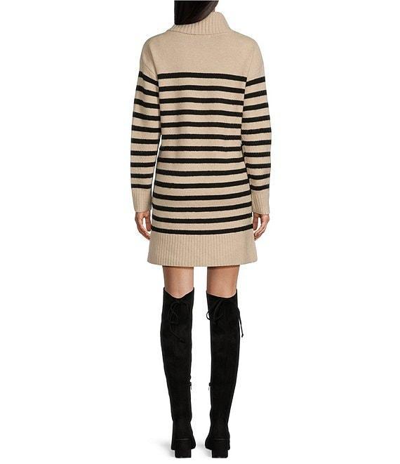 Copper Key Turtleneck Stripe Dress Product Image
