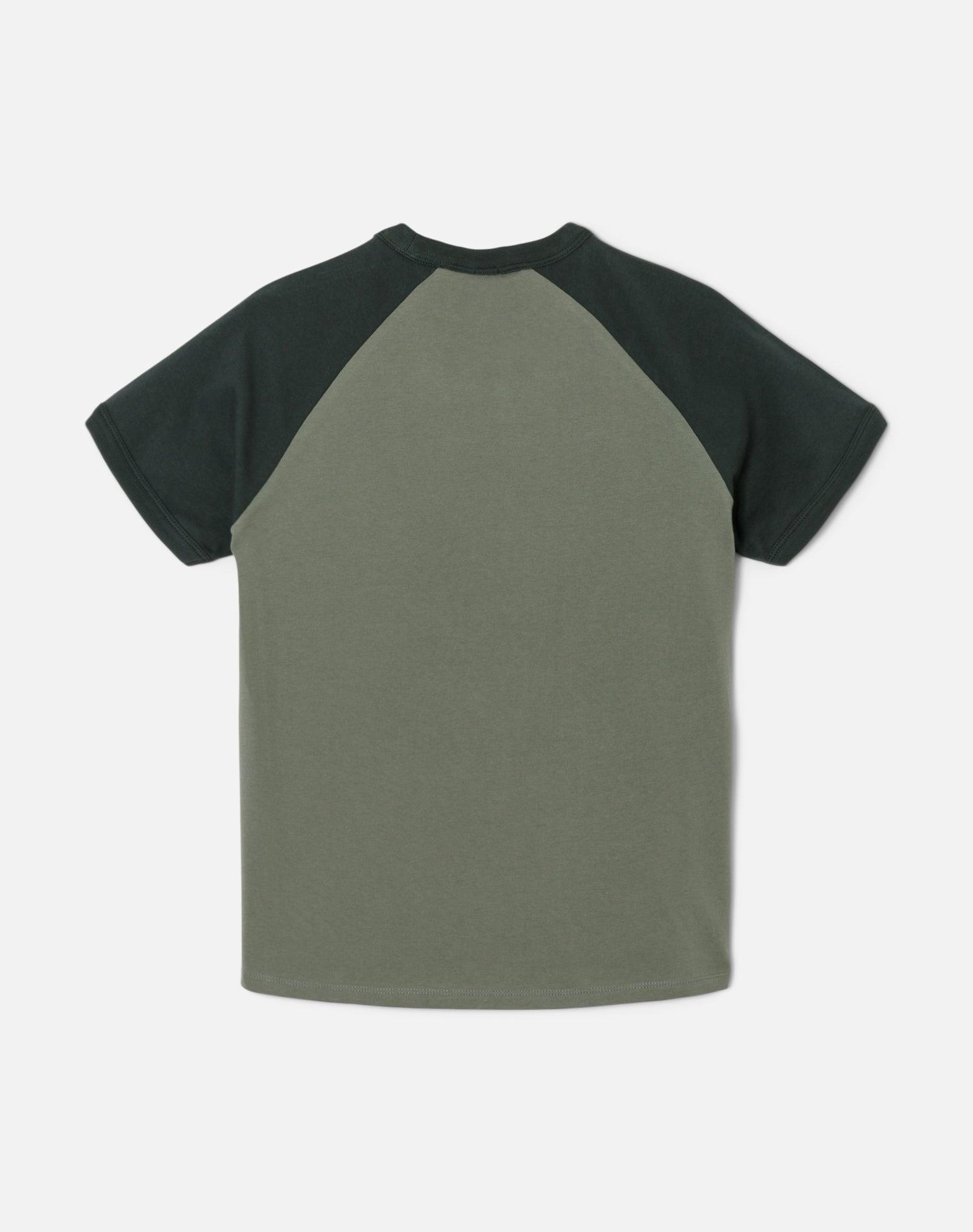 Hanes Raglan Baseball Tee - Juniper Mix Product Image