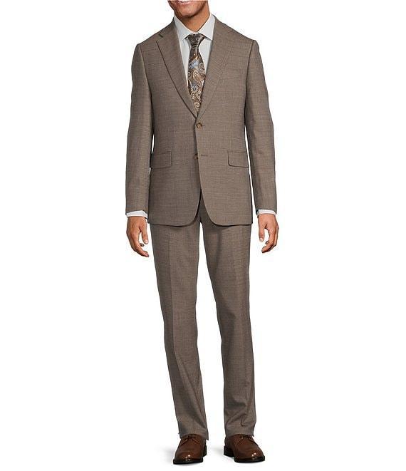 Hickey Freeman Modern Fit Flat Front Solid 2 Piece Suit Product Image