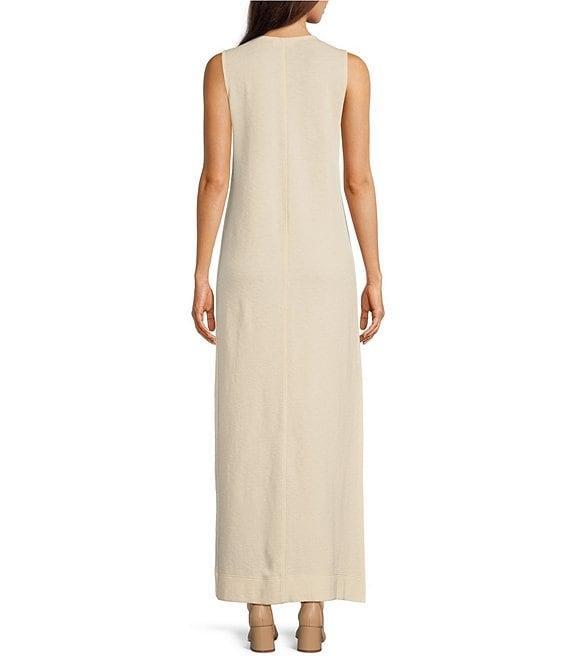 Le' AL.X Knit Crew Neck Short Cuffed Sleeve Midi T-Shirt Dress Product Image