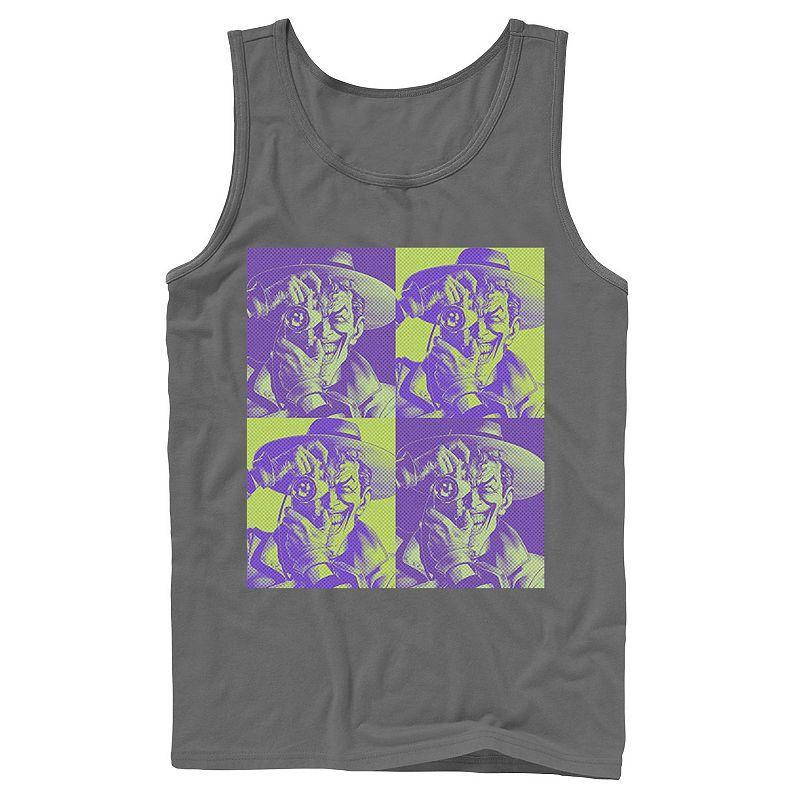 Men's DC Batman The Joker Halftone Popart Tank Top, Size: XL, Black Product Image