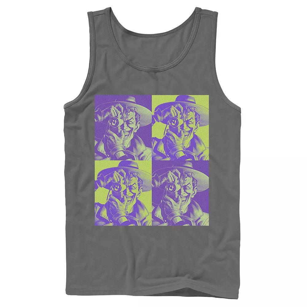 Men's DC Batman The Joker Halftone Popart Tank Top, Size: XL, Black Product Image