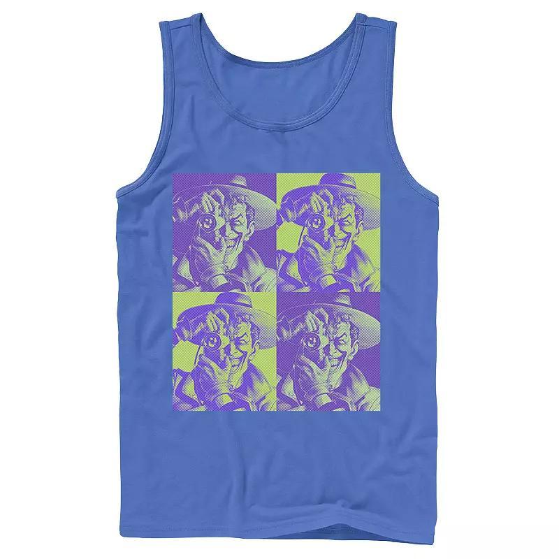 Men's DC Batman The Joker Halftone Popart Tank Top, Size: XL, Black Product Image