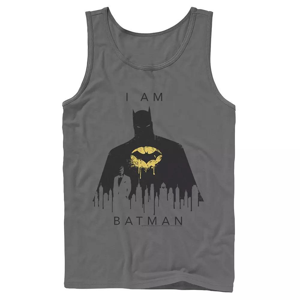 Men's Jurassic World Glitchy Grid Yellow Icon Graphic Tank Top, Size: XL, Grey Product Image
