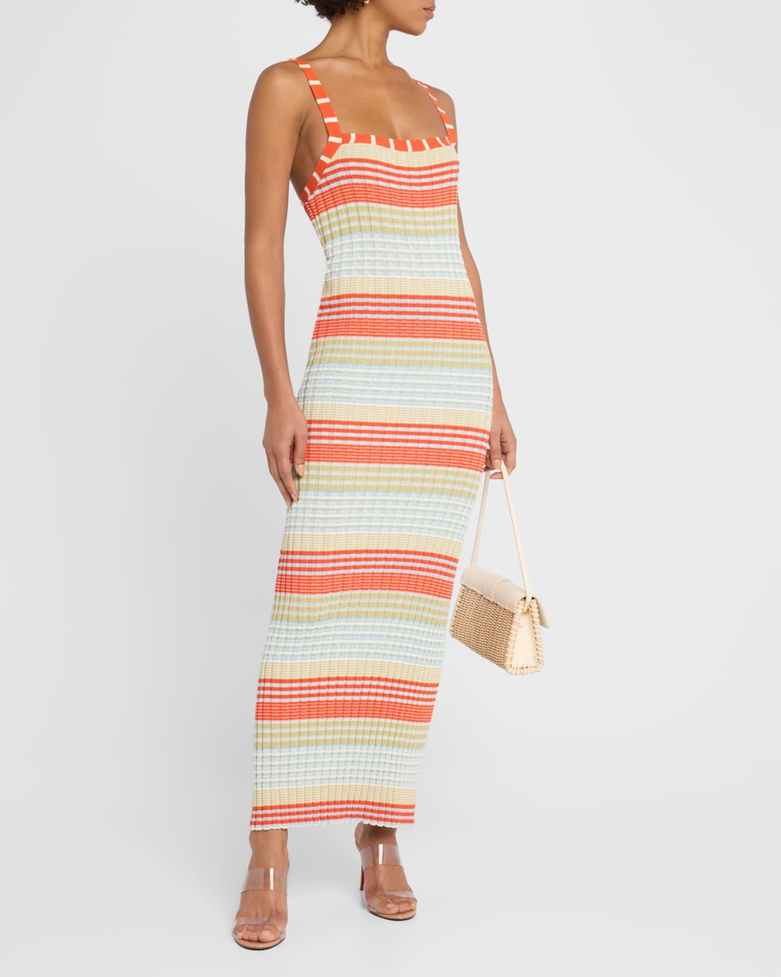 Cheval Striped Midi Dress Product Image