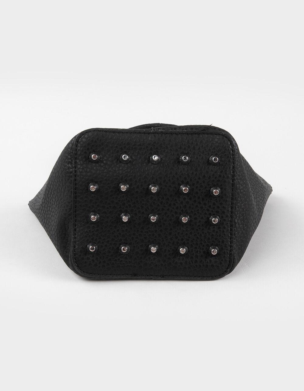 Studded Bucket Handbag - BLACK Product Image