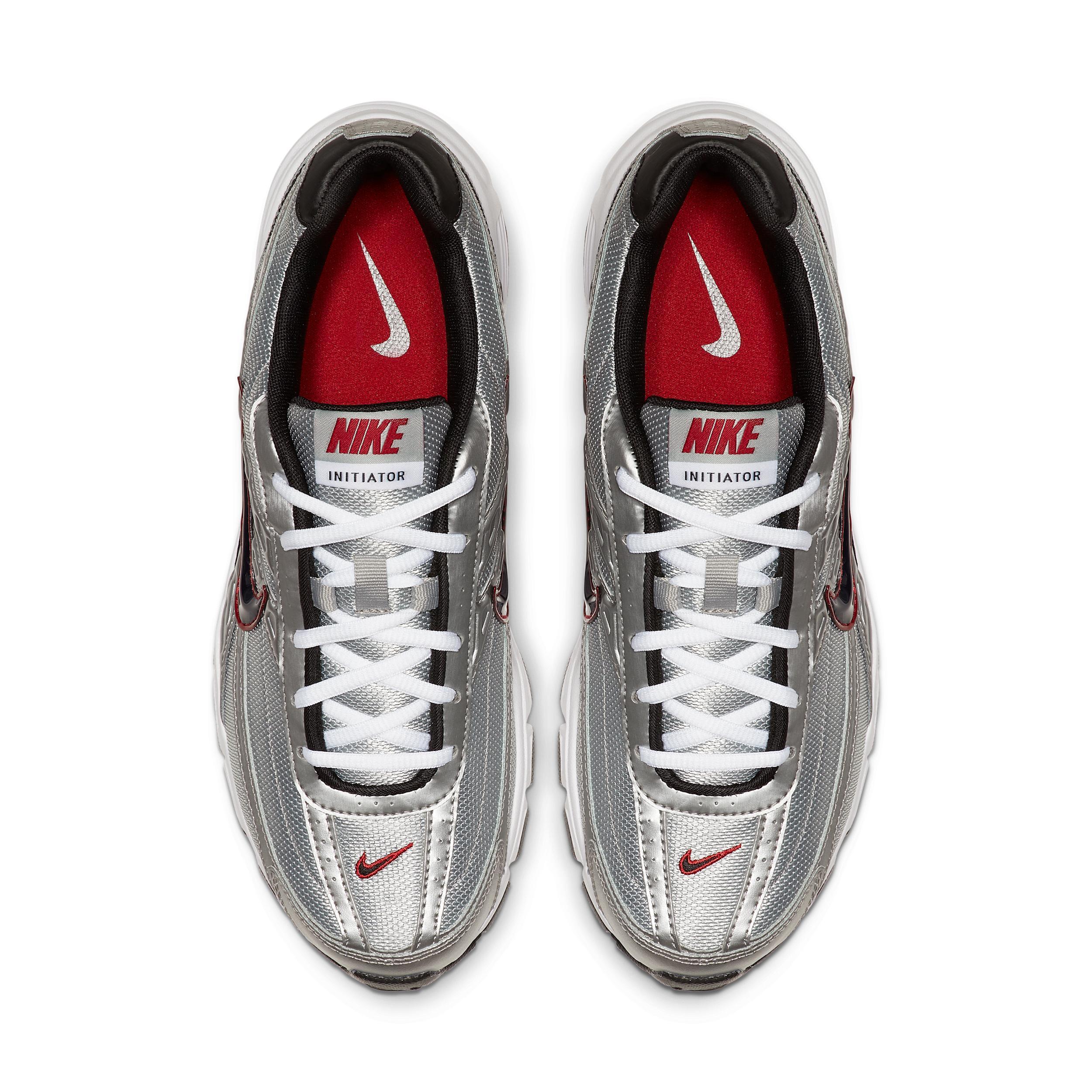 Nike Initiator Mens Running Shoes Grey Silver Black Product Image