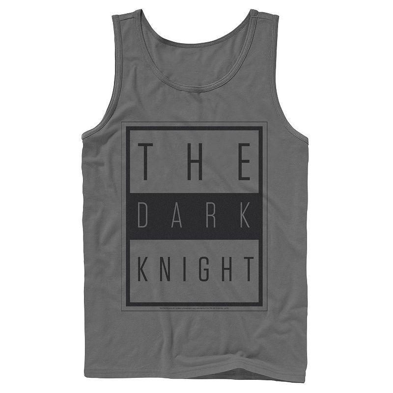 Men's DC Comics Batman The Dark Knight Block Poster Tank Top, Size: Large, White Product Image