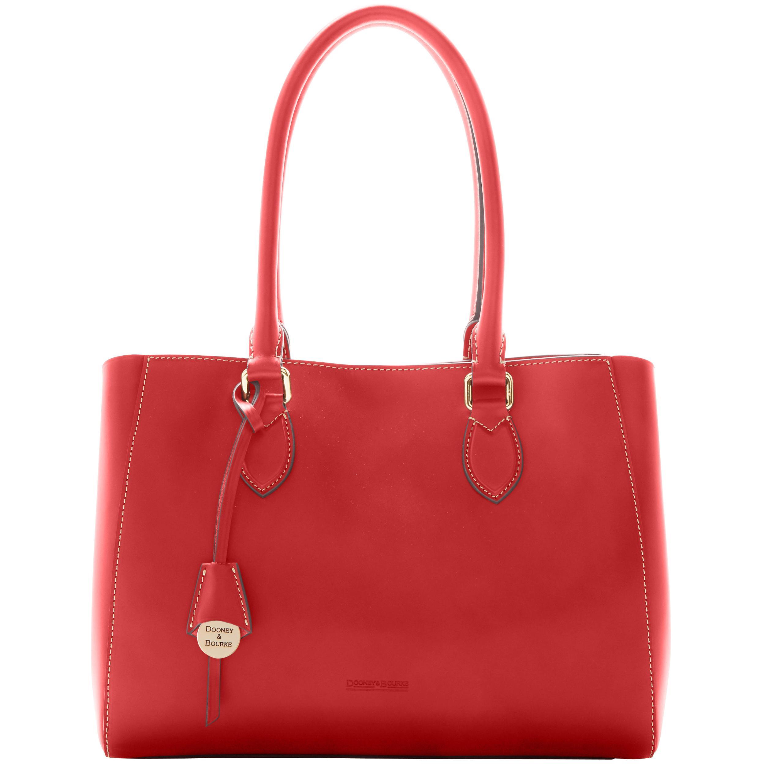 Dooney & Bourke Womens Alto Genevieve Leather Tote Bag in Black Product Image