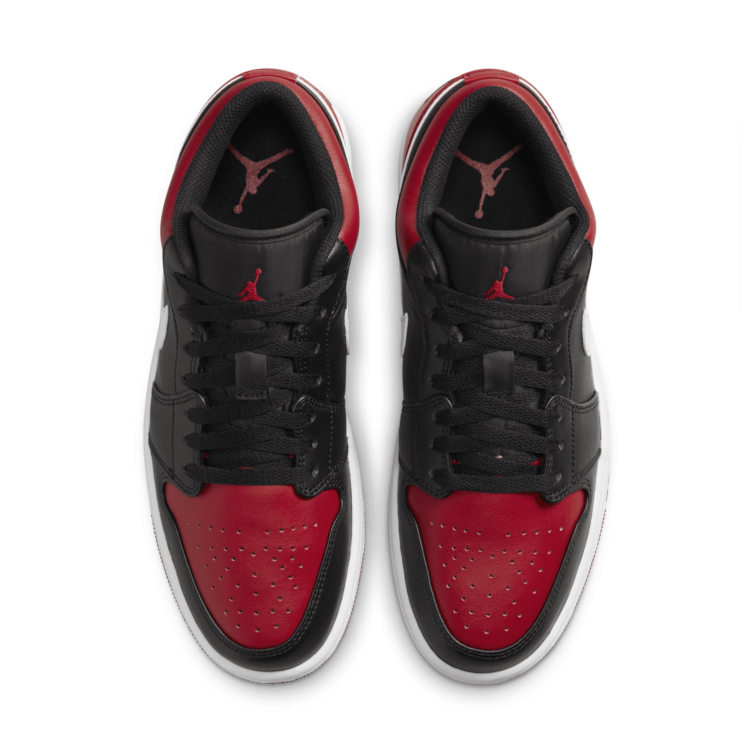 Jordan Mens AJ 1 Low - Shoes Gym Red/Black/White Product Image