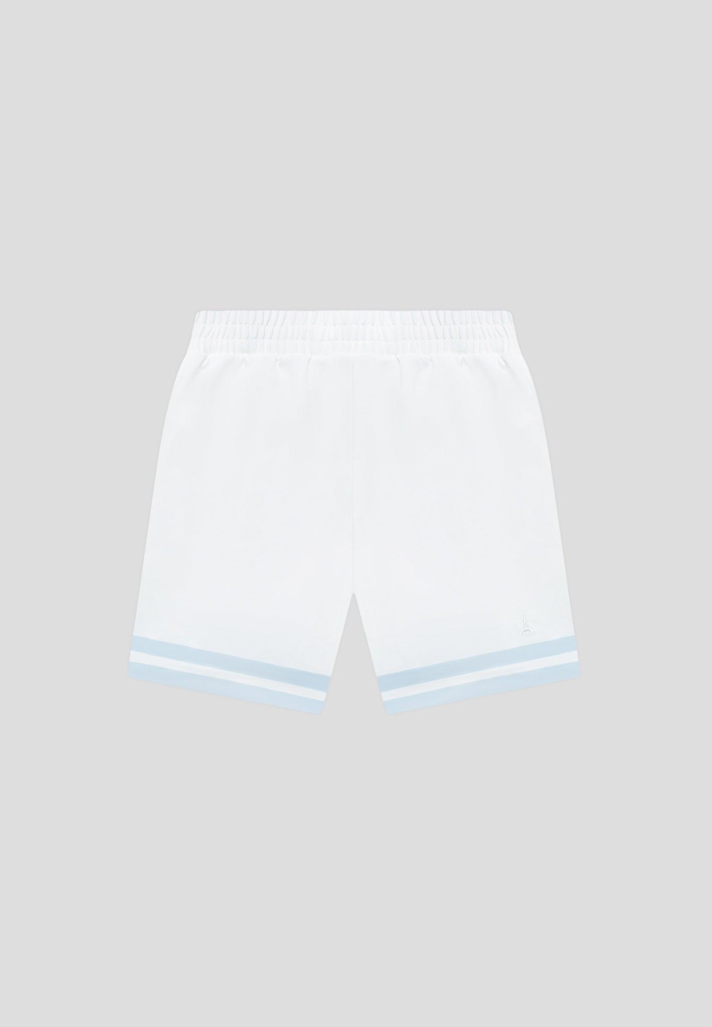 Floral Border Shorts - Blue Male Product Image