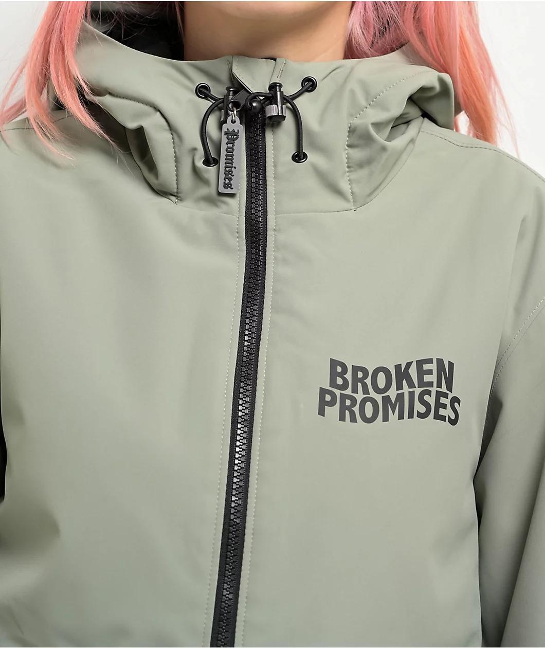 Broken Promises Last Time Grey Snowboard Jacket Product Image