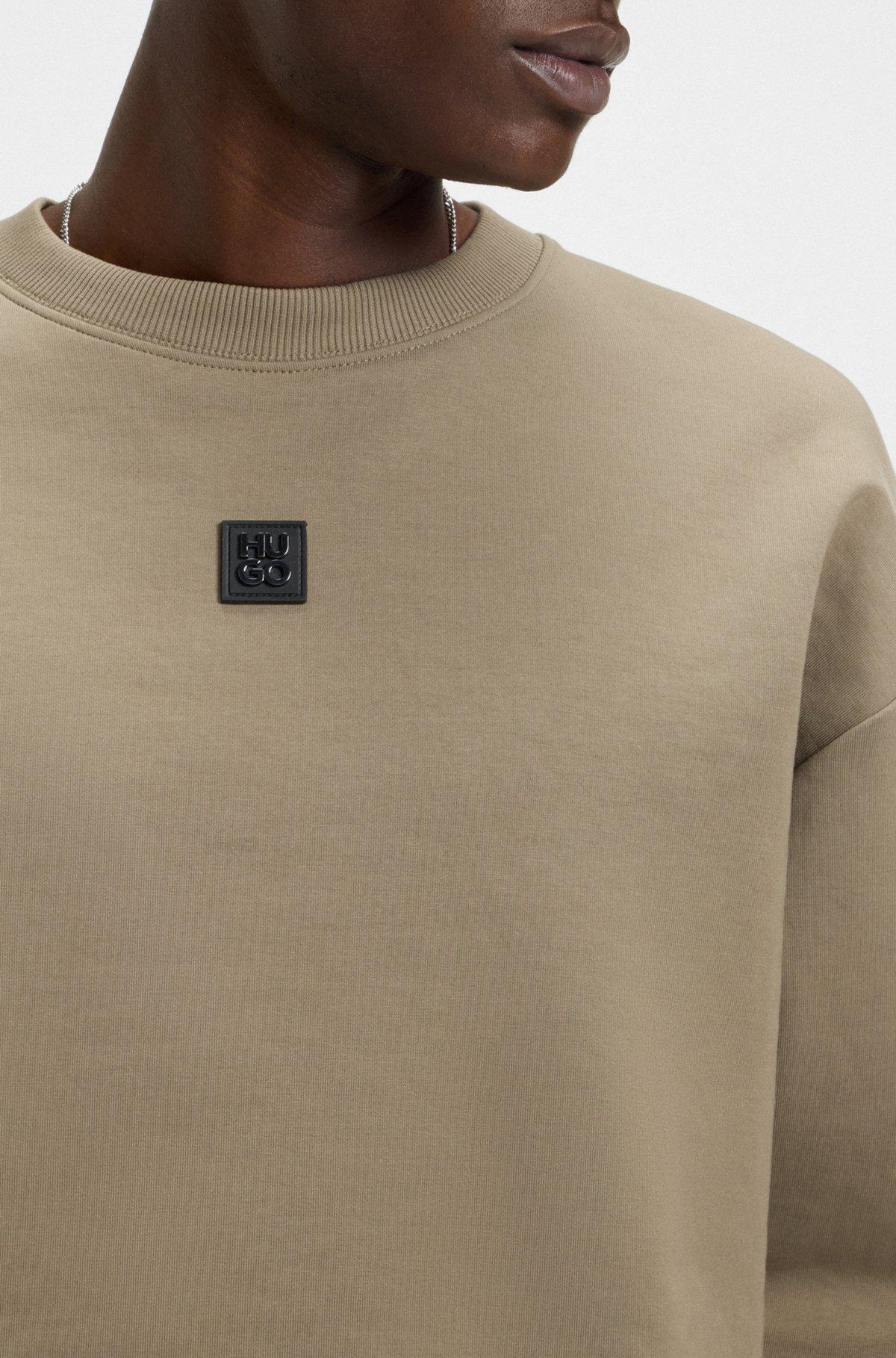Sweatshirt with stacked-logo badge Product Image