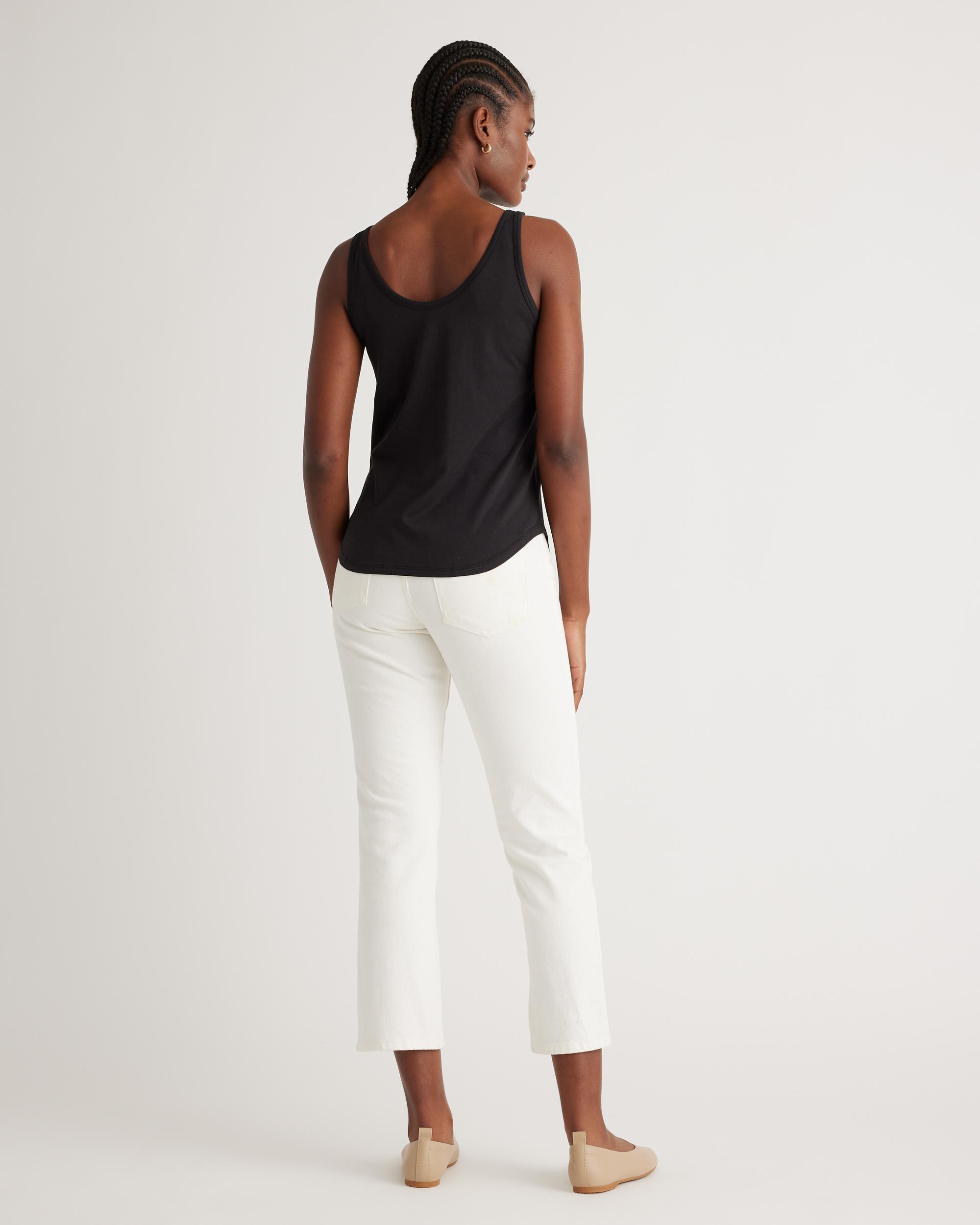 Quince | Women's Cotton Modal Double Scoop Neck Tank Top Cotton/Modal Product Image