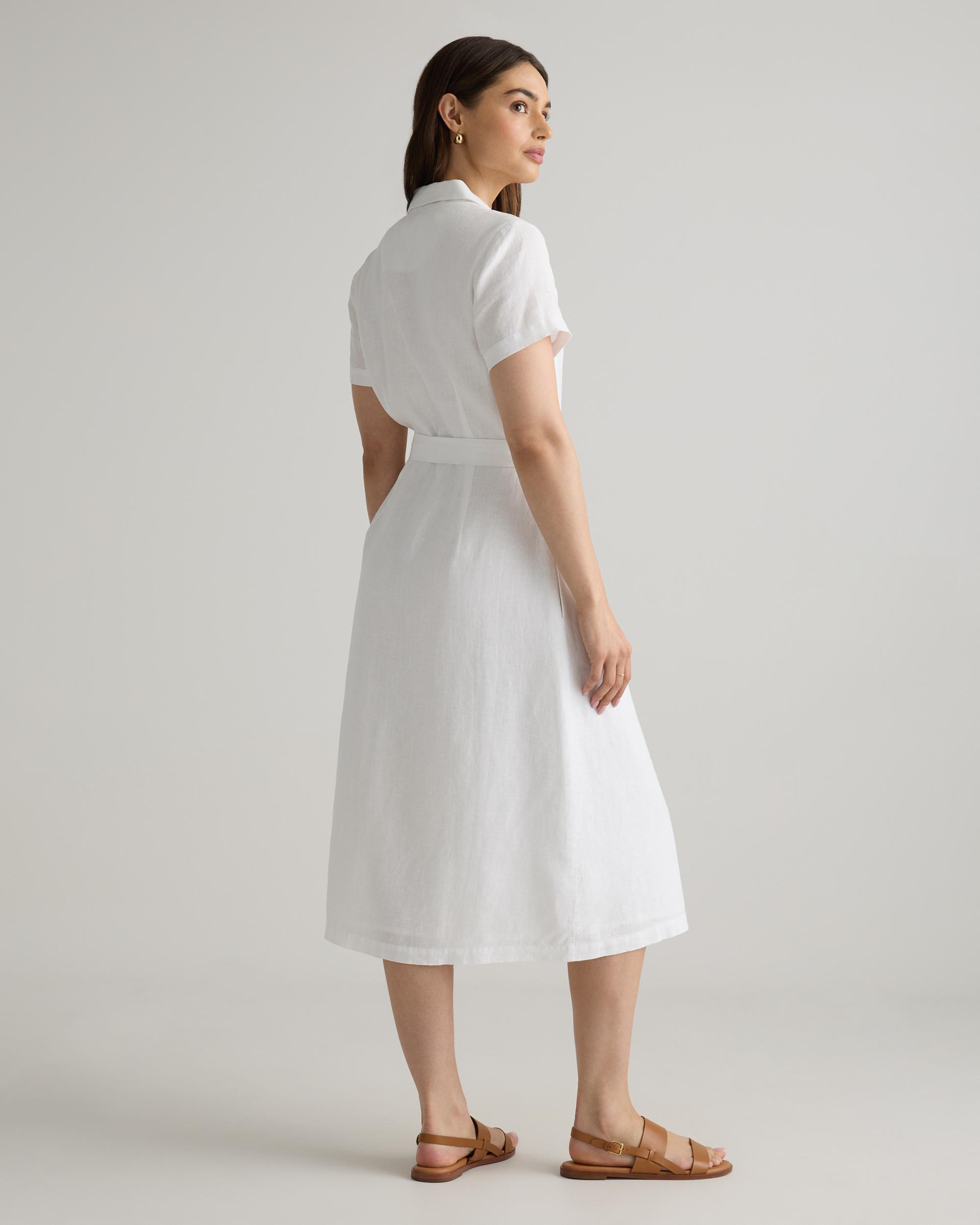 Quince | Women's Short Sleeve Dress Size XL, Linen Product Image