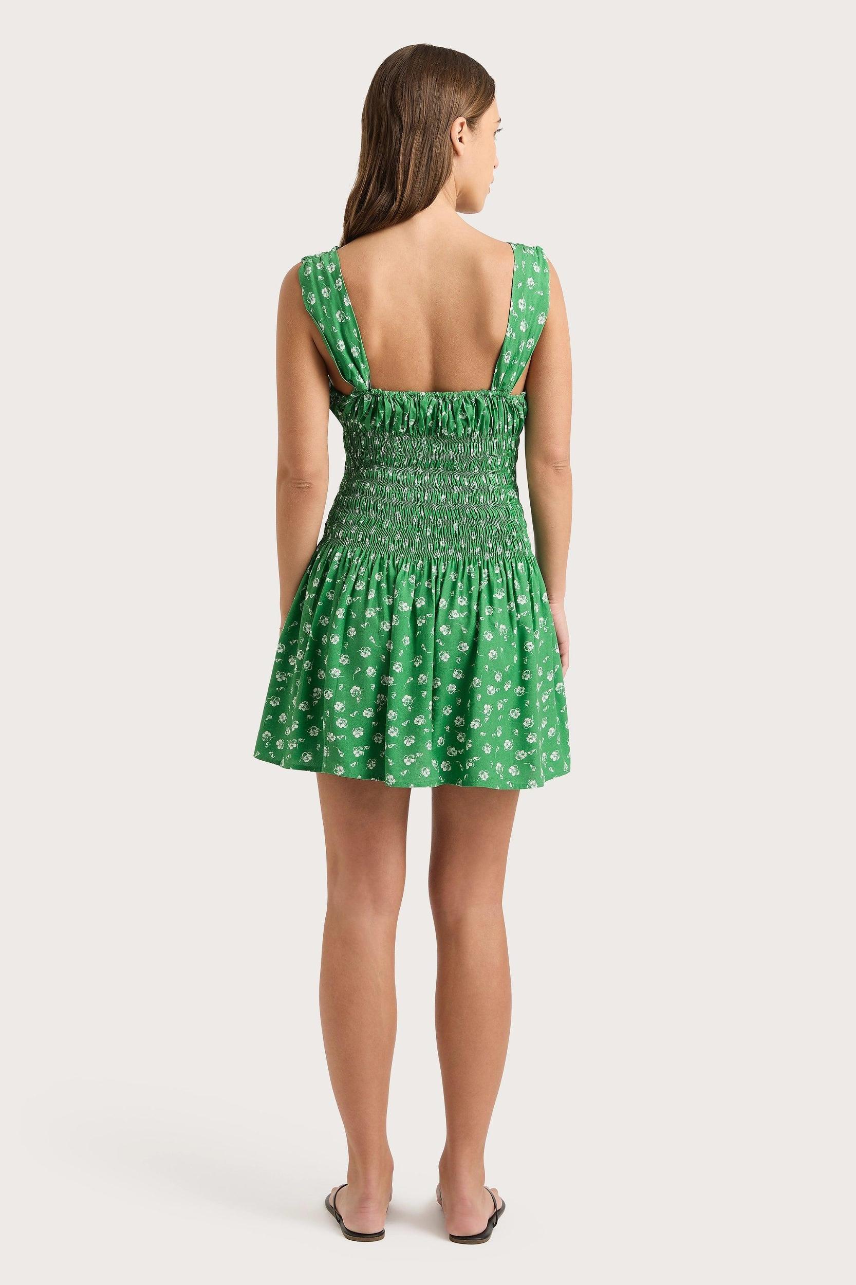 Yerres Mini Dress Green Product Image