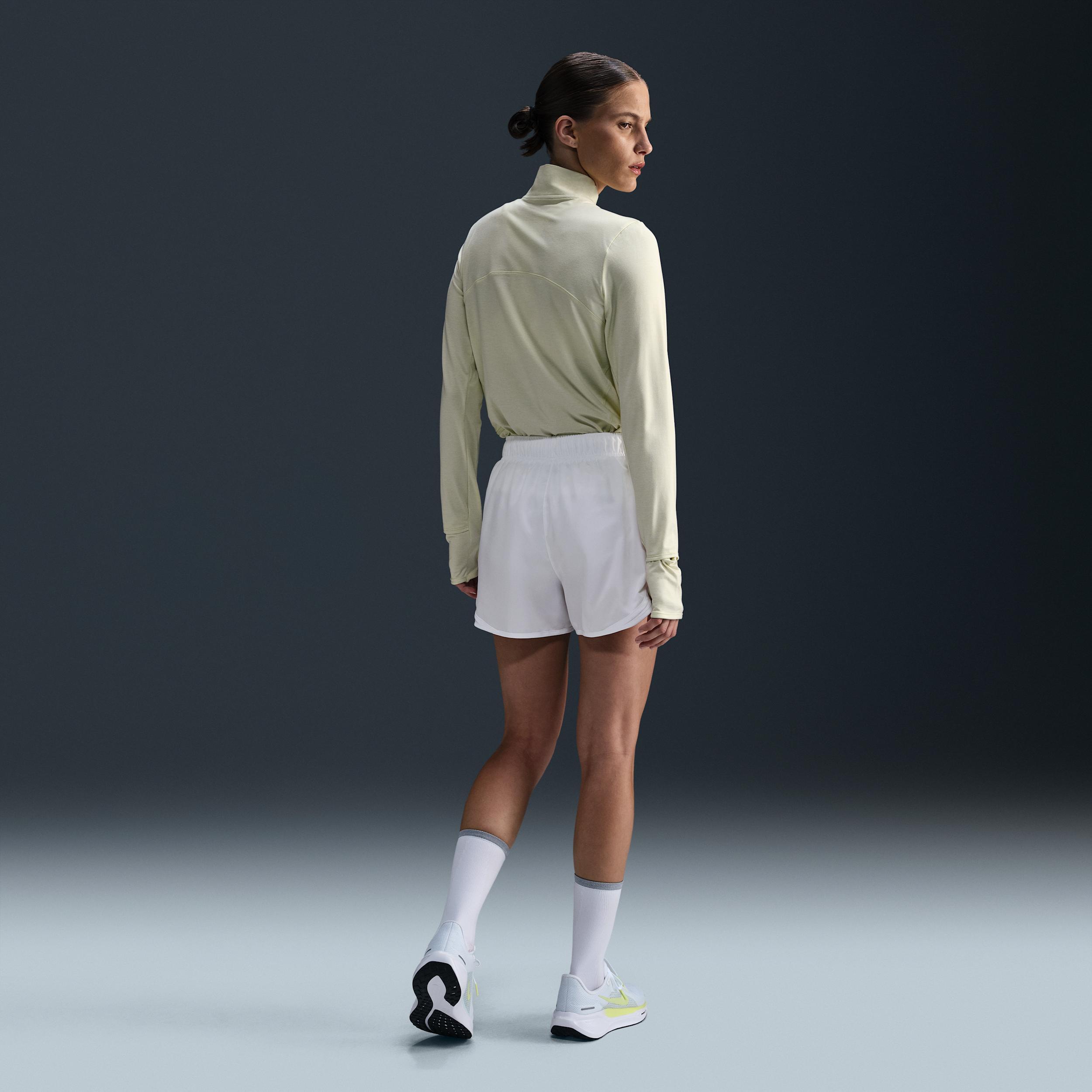 Women's Nike Tempo Dri-FIT Mid-Rise 3-in. Running Shorts, Size: XL, White Product Image