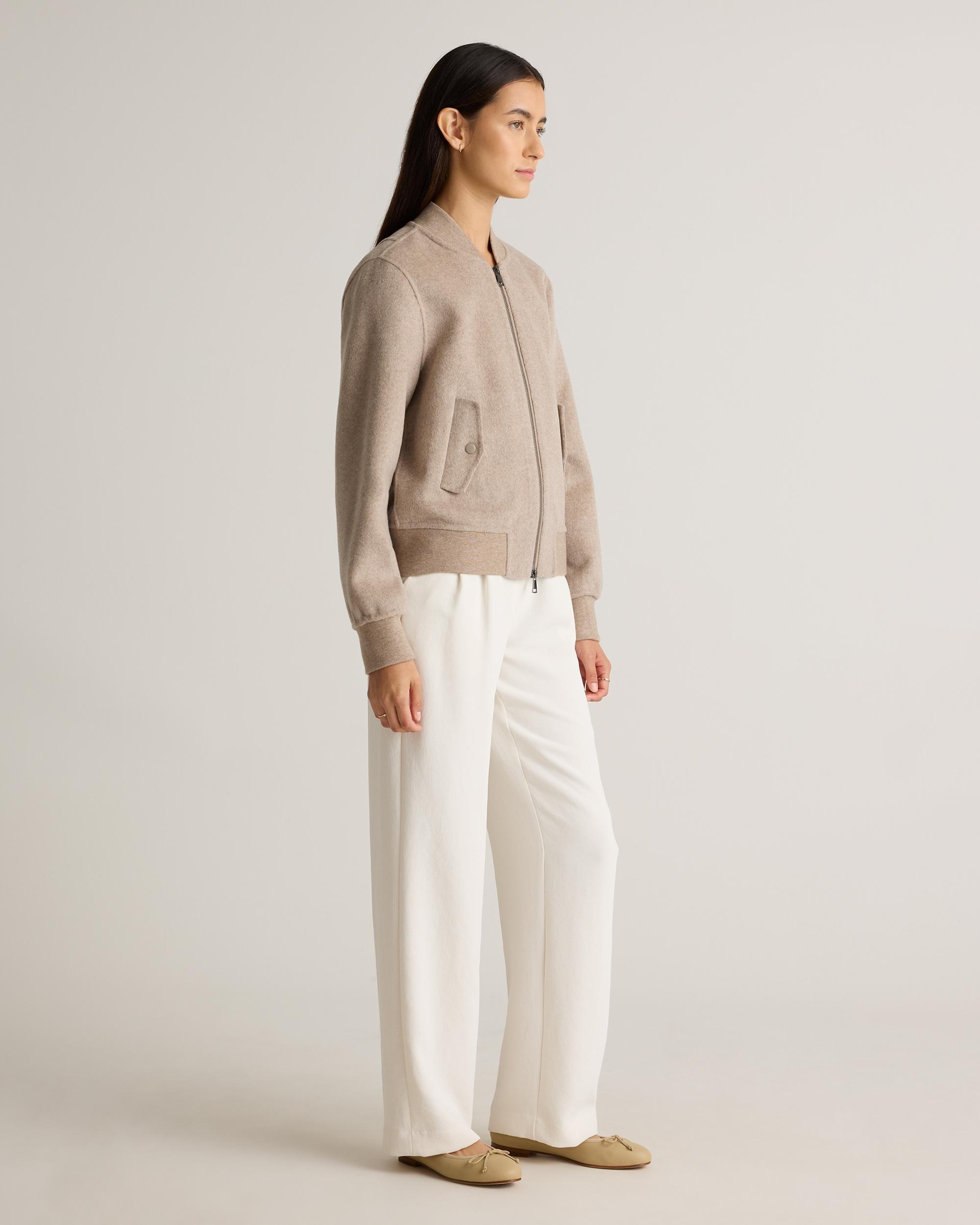 Quince | Women's Double-Faced Merino Wool Bomber Jacket Size XS Product Image