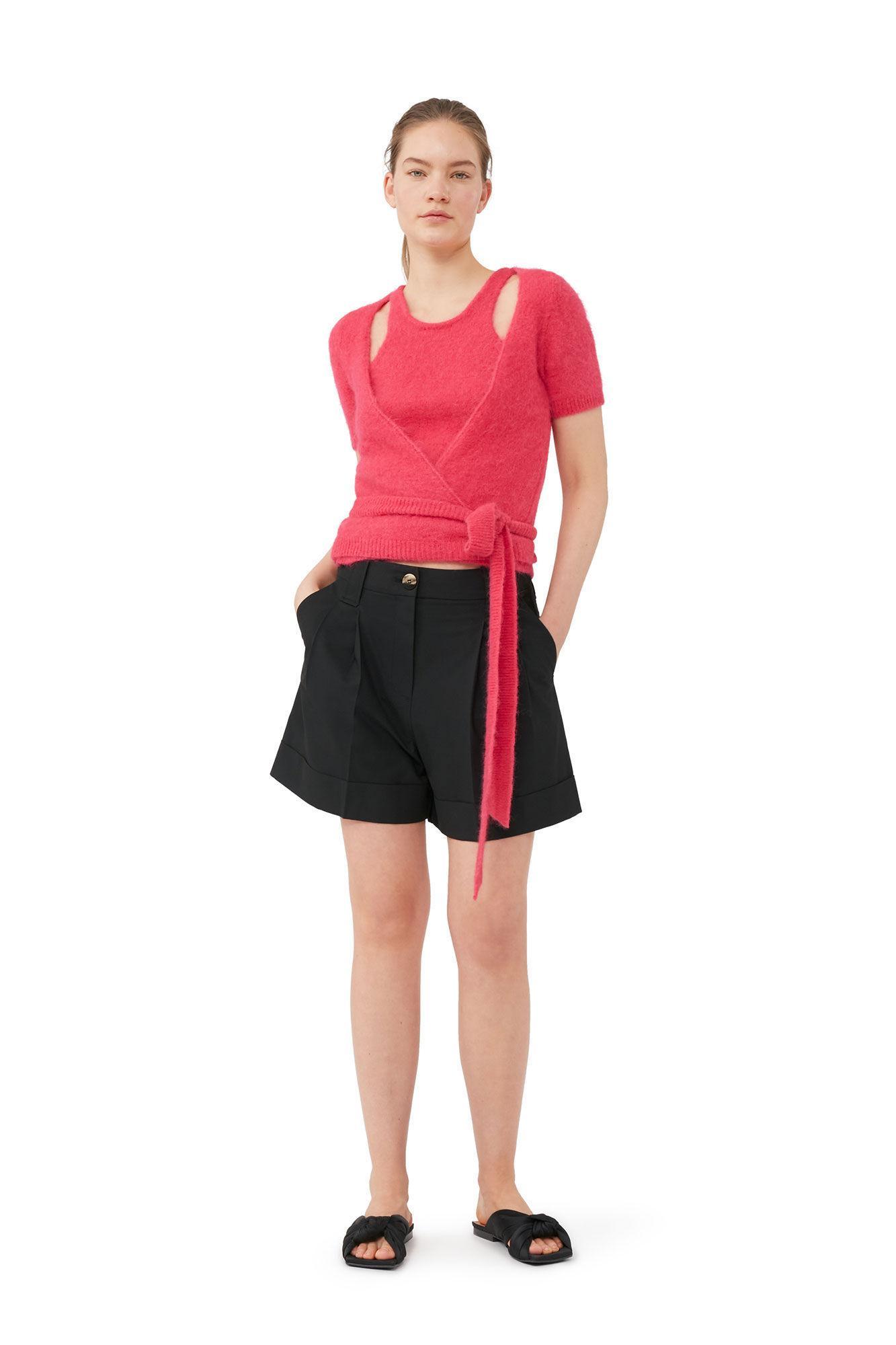 Drapey Melange Shorts Product Image