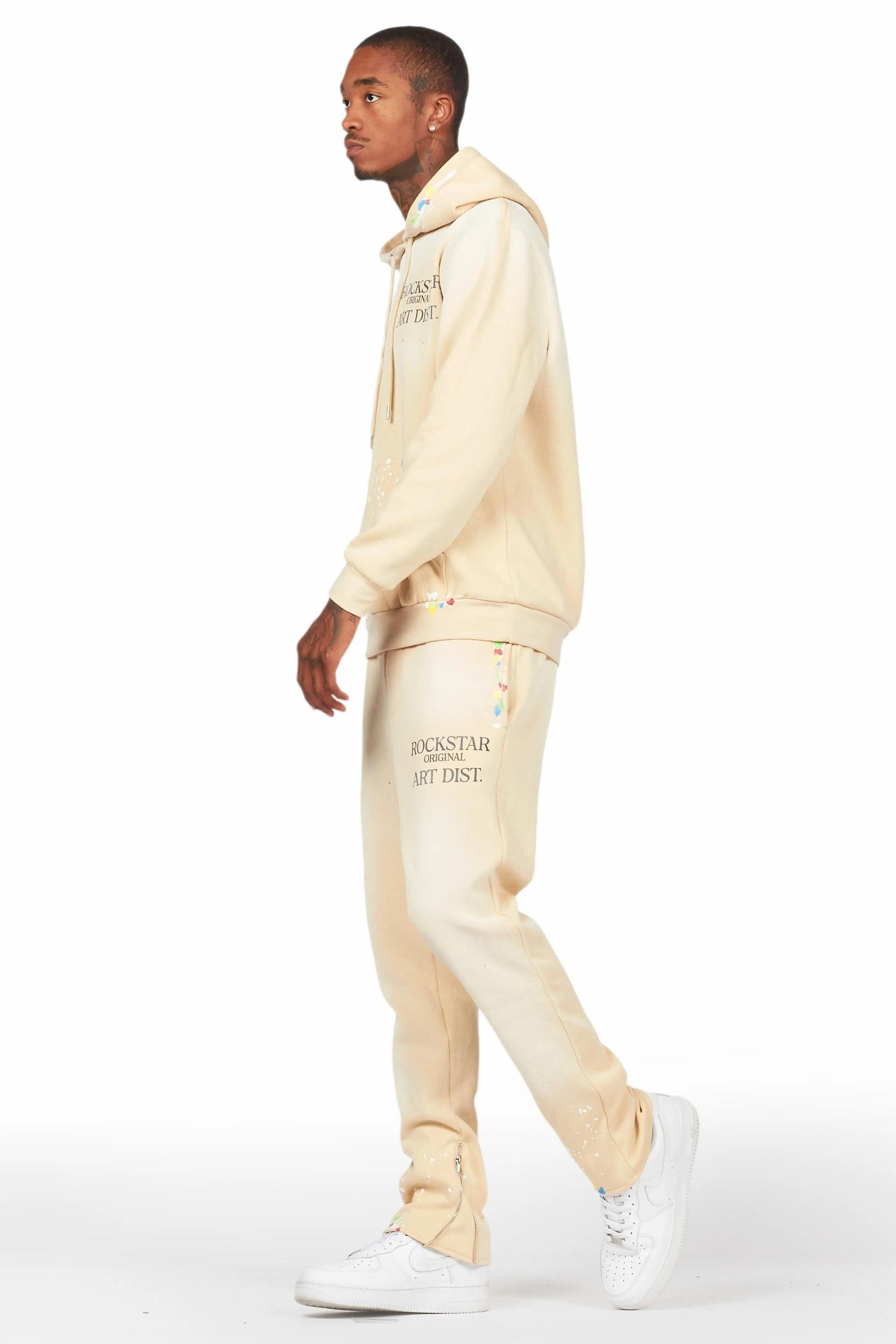 Rockstar Art Dist. Beige Slim Fit Track Set Male Product Image