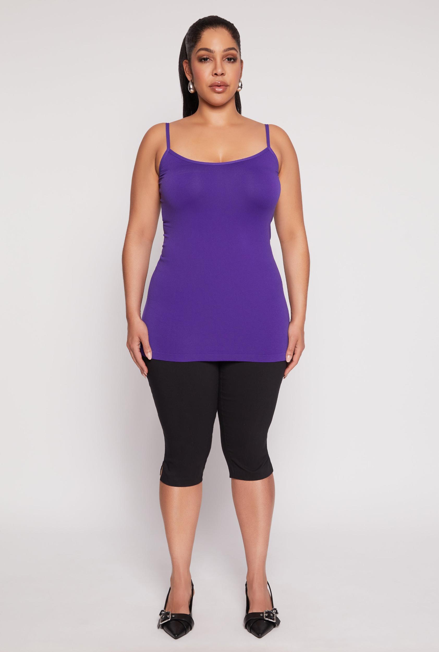 Womens Plus Size Basic Seamless Cami Product Image