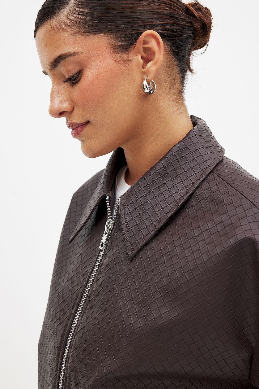 Braided Pu Jacket Product Image