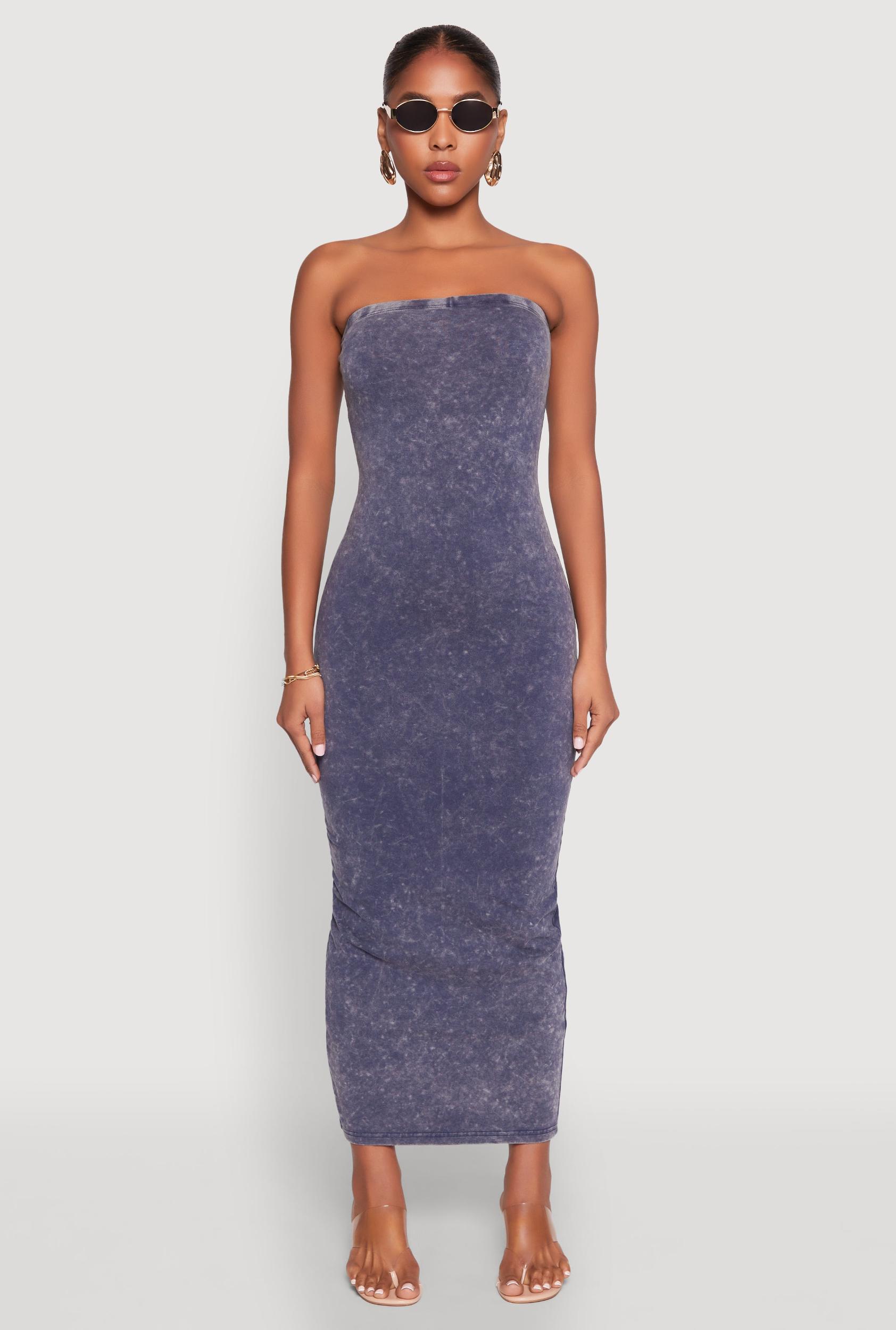 Womens Daisy Mineral Wash Maxi Tube Dress Product Image