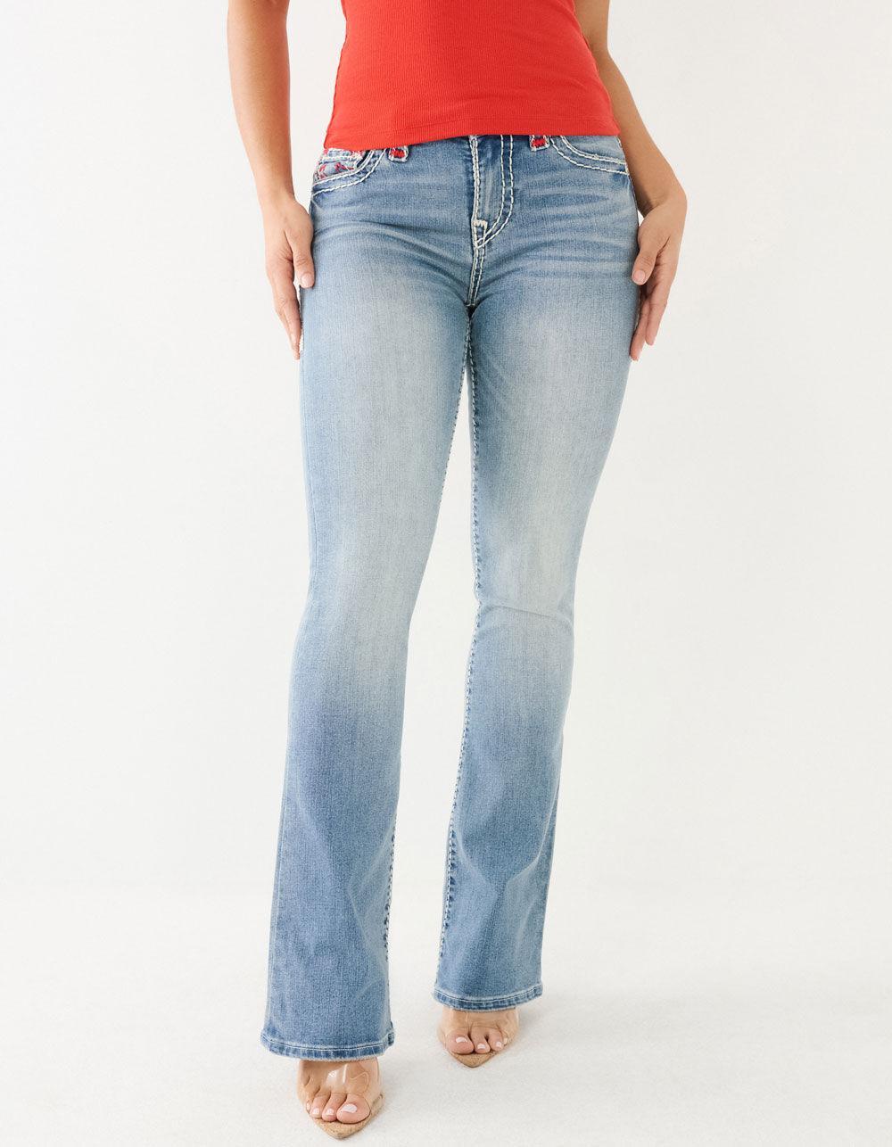 TRUE RELIGION Becca Mid Rise Super T Bootcut Womens Jeans Product Image