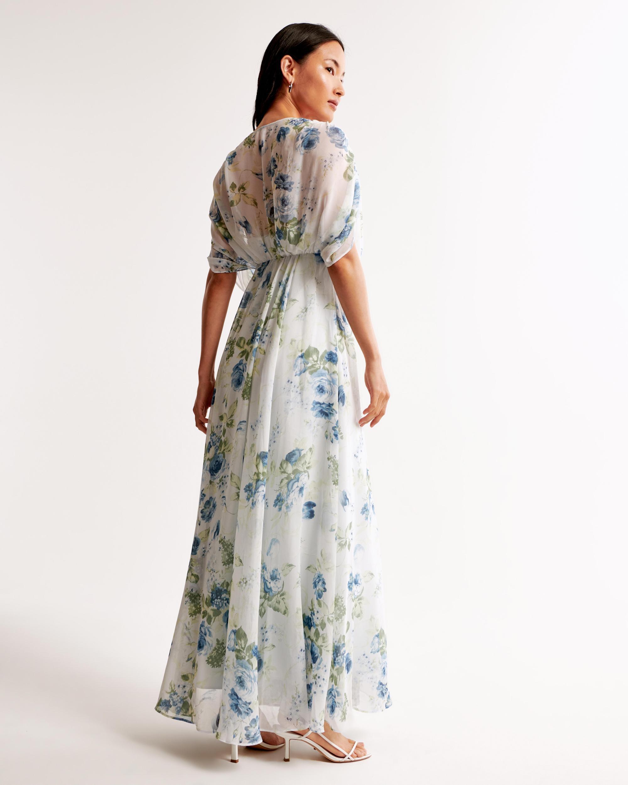Dolman Sleeve Flowy Maxi Dress Product Image
