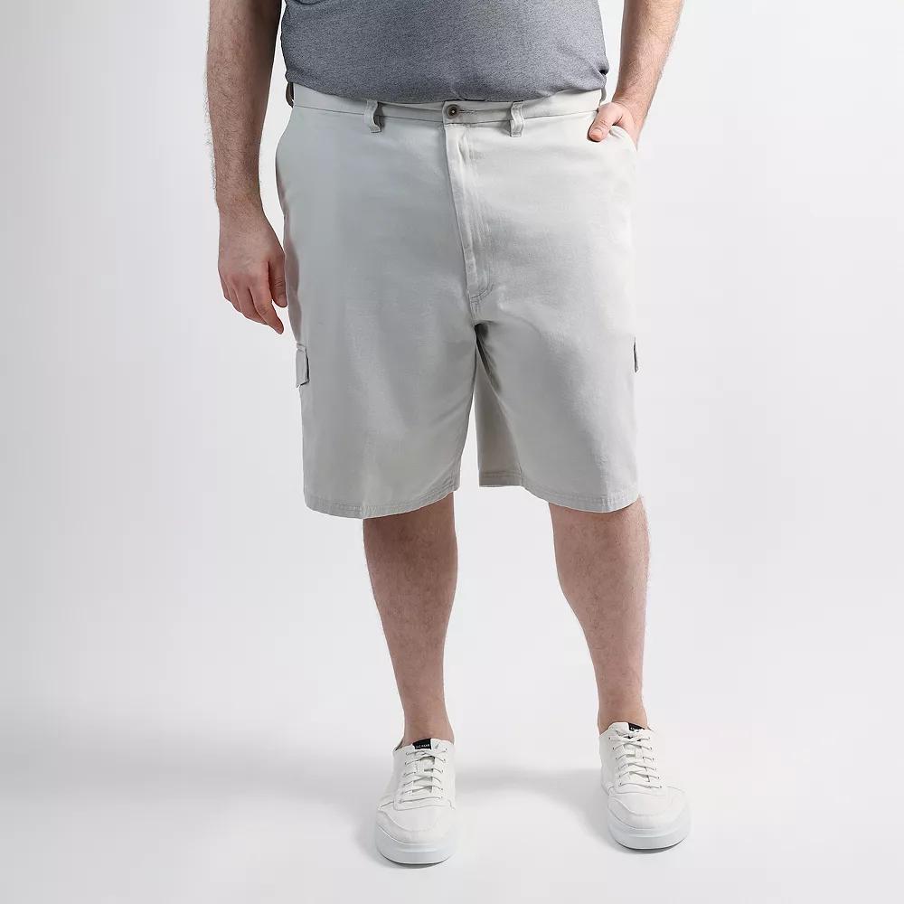 Big & Tall Haggar Mens Cotton Cargo Short Mood Blue Product Image