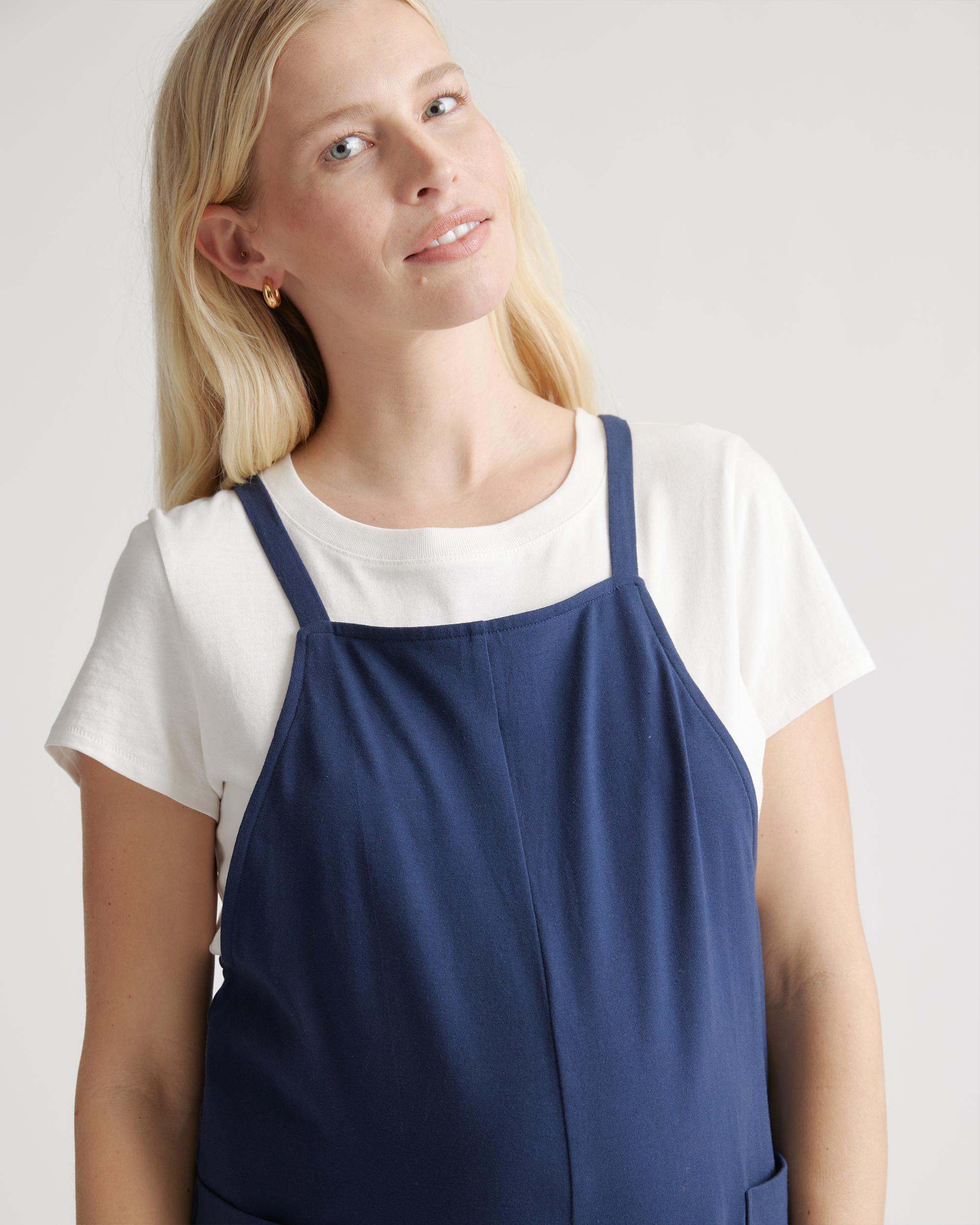 Quince | Women's Maternity Overalls Size XL, Organic Cotton Product Image