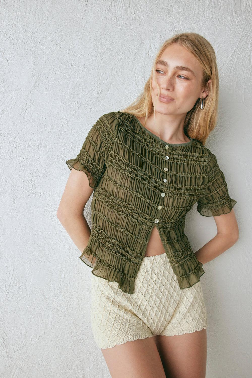 Sofia Top Khaki Product Image