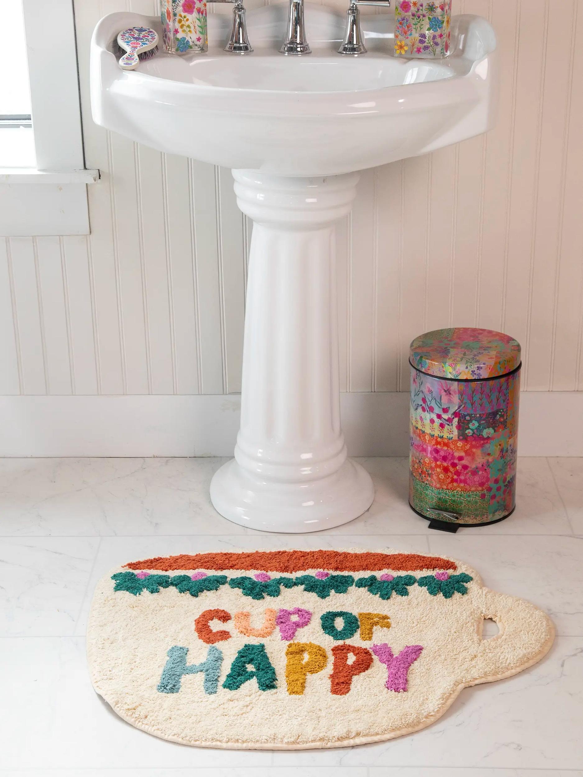 Tufted Cotton Bath Mat - Cup of Happy Product Image