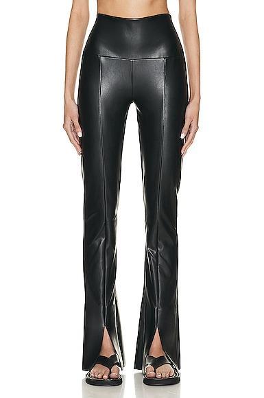 Womens Spat Flared Faux Leather Leggings Product Image