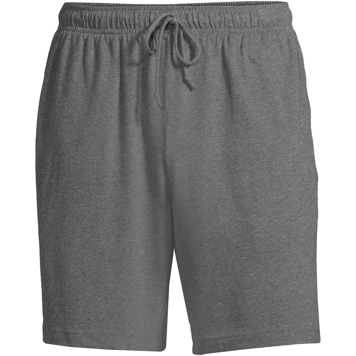 Men's Lands' End Knit Jersey Pajama Shorts, Size: Large, Black Product Image