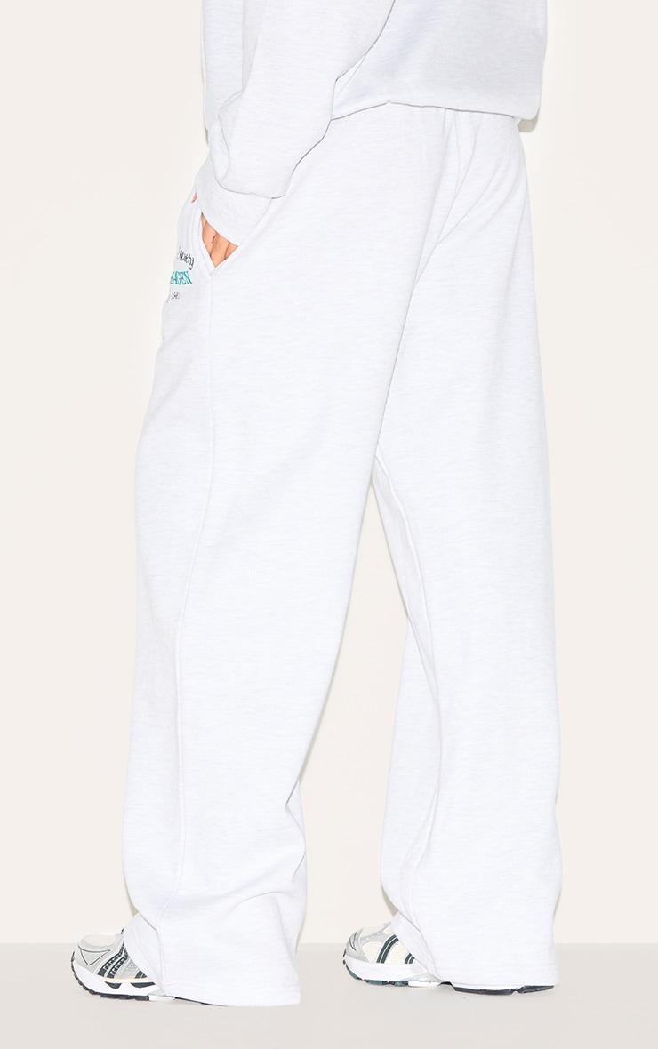 Ash Grey Premium New York Embroidered Straight Leg Sweatpant Product Image