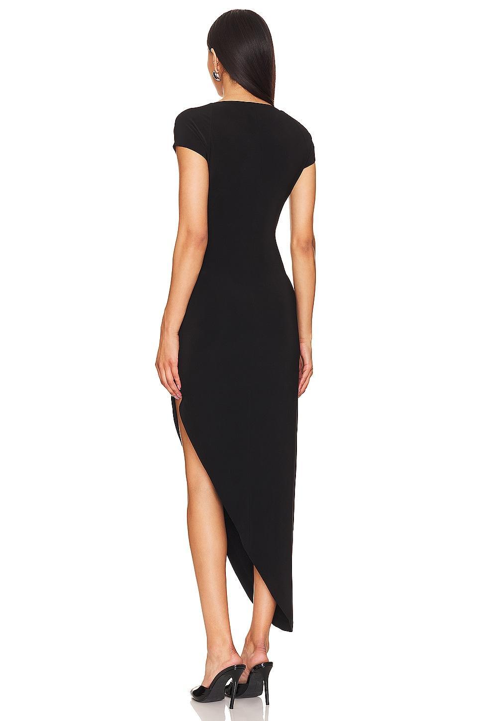 Cap Sleeve Sweetheart Side Drape Gown Norma Kamali Product Image