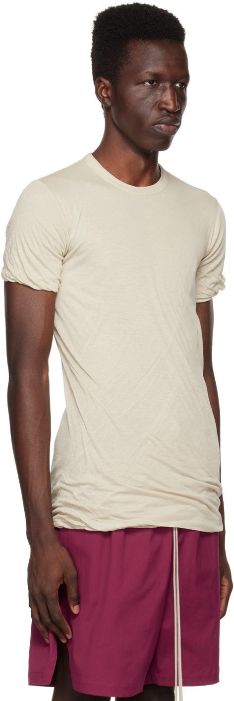 RICK OWENS Beige Double T-shirt Product Image