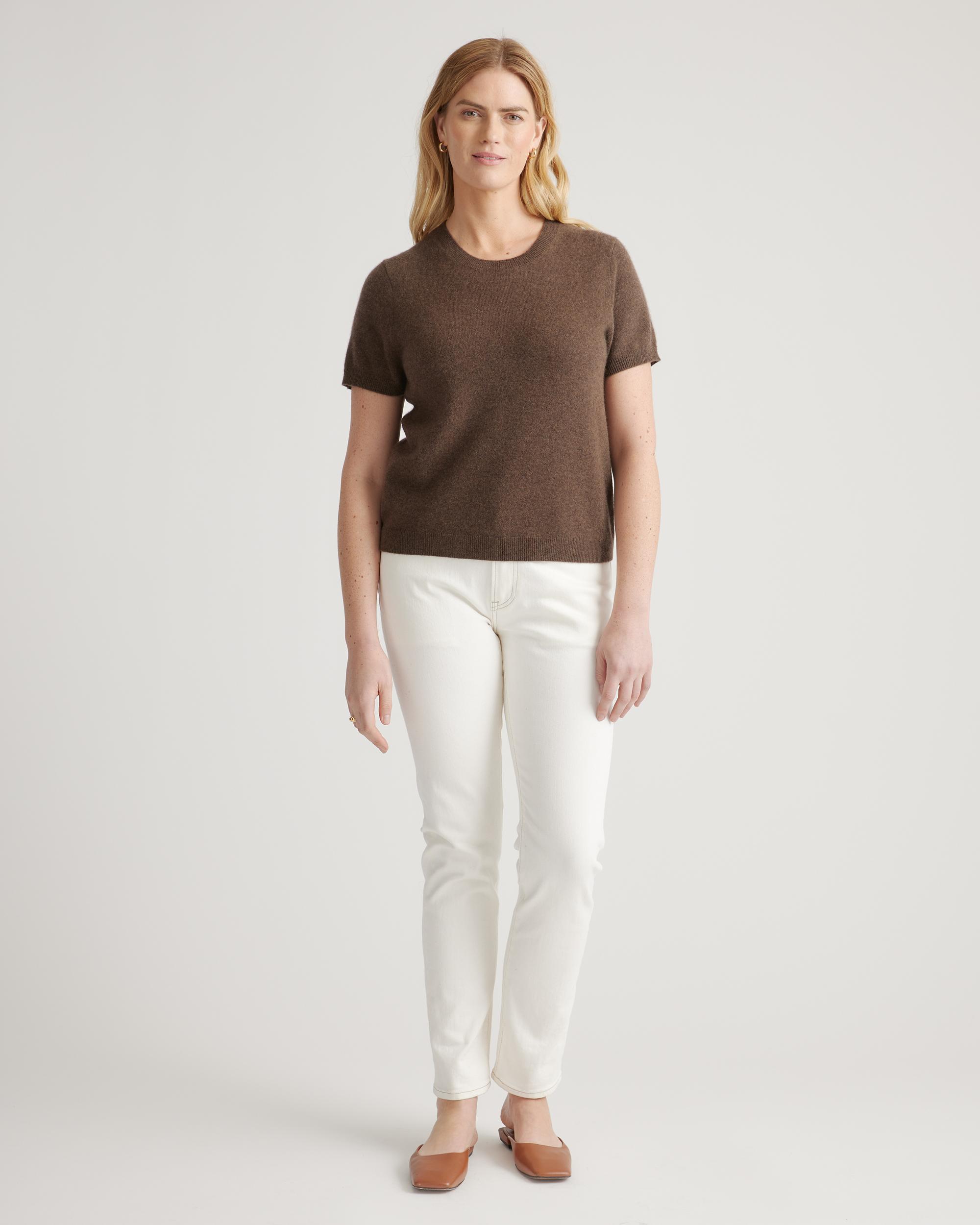 Quince | Women's Mongolian Cashmere T-Shirt Size XS Product Image