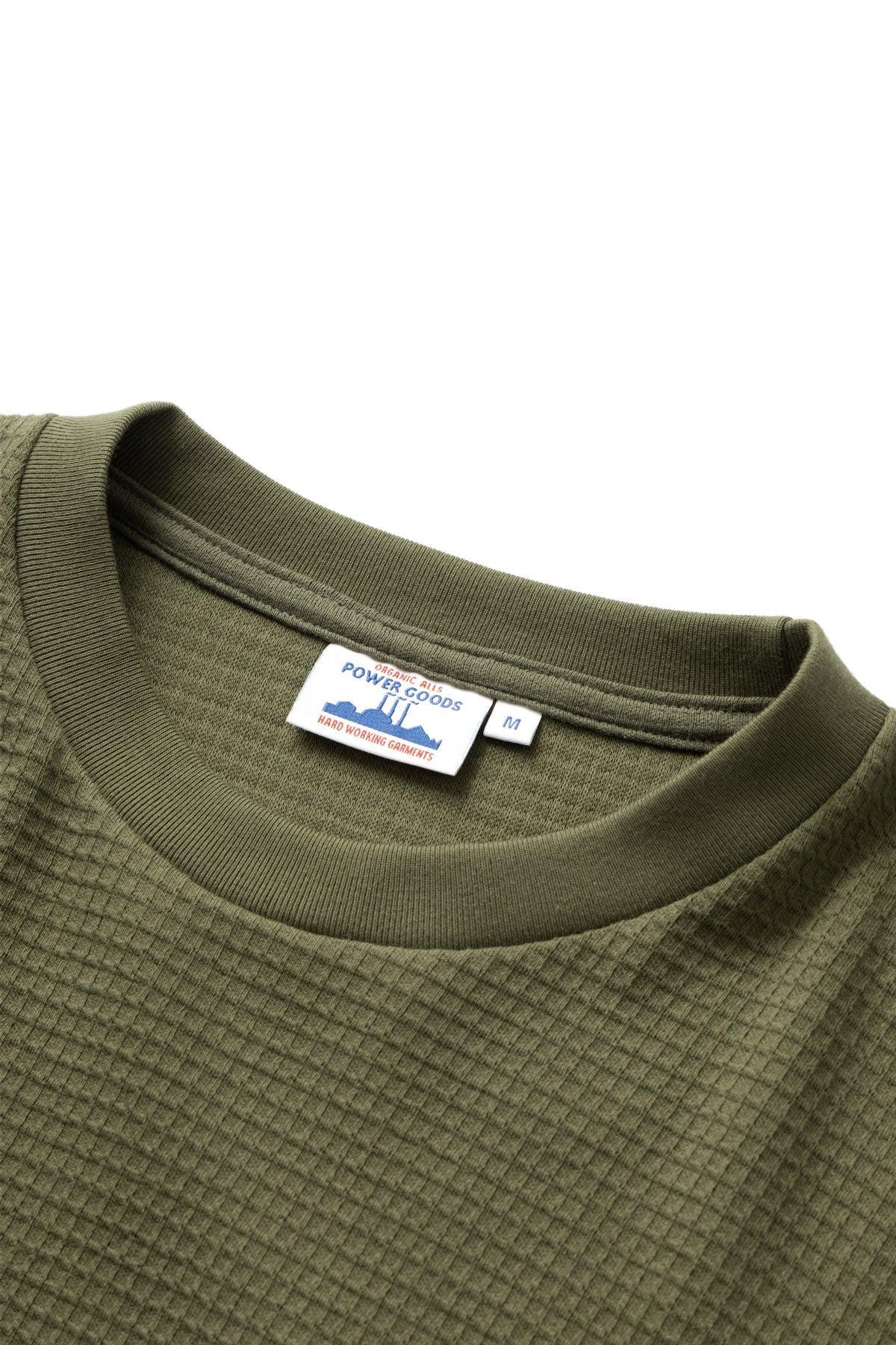 Power Goods - Thermal Waffle Long Sleeve Tee - Olive Product Image