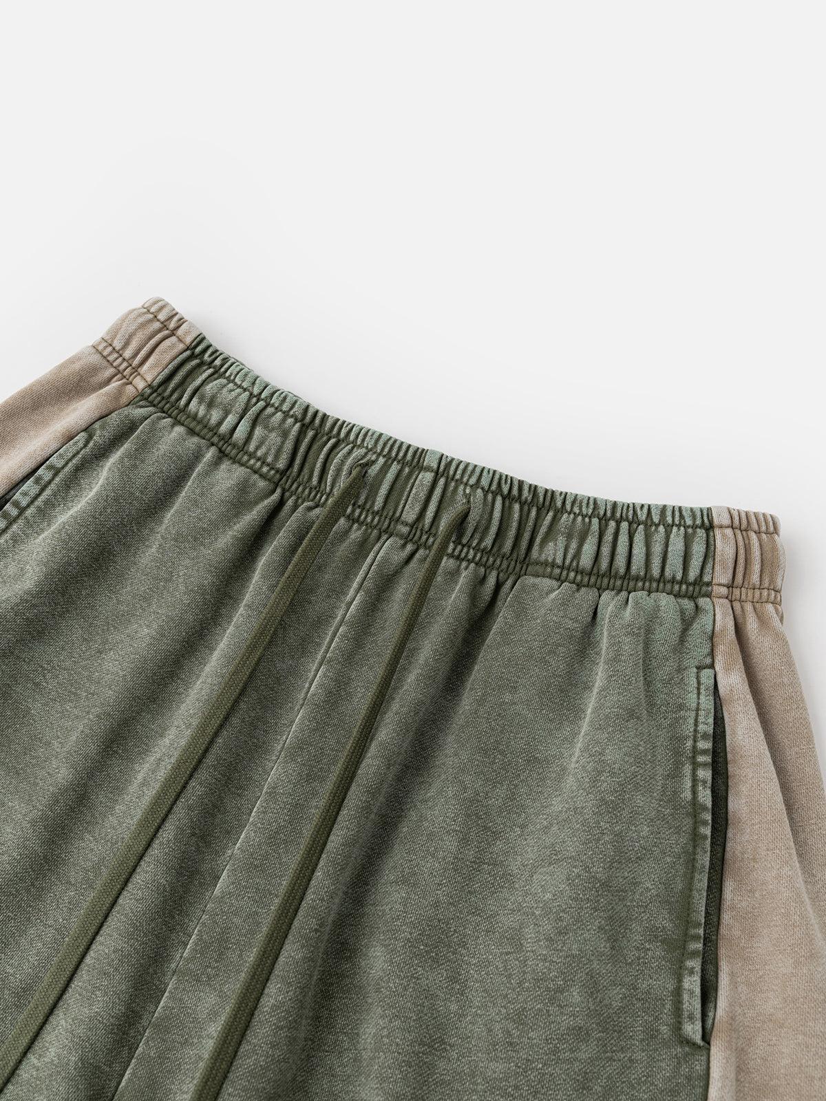 Aelfric Eden Color Blocking Washed Shorts Product Image