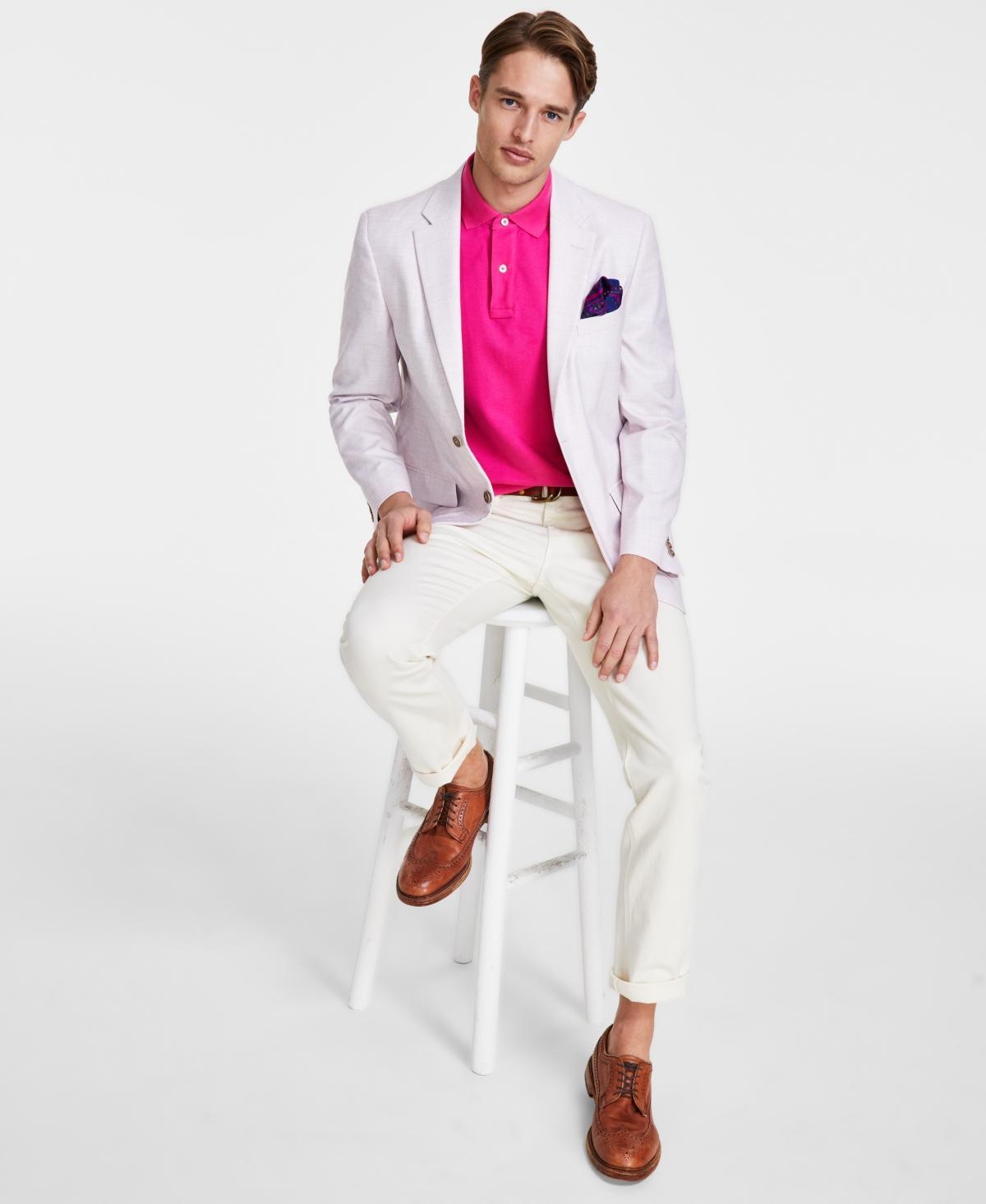 Nautica Mens Modern-Fit Stretch Solid Crush Weave Sport Coat Product Image