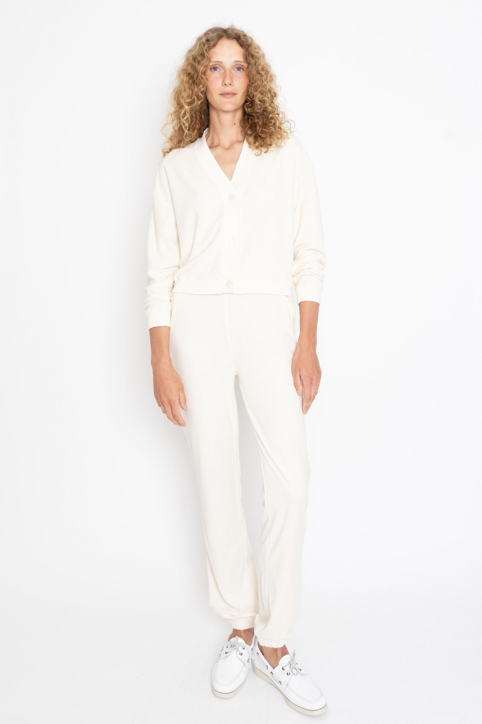 The Terry Sweatpants - Cream Product Image