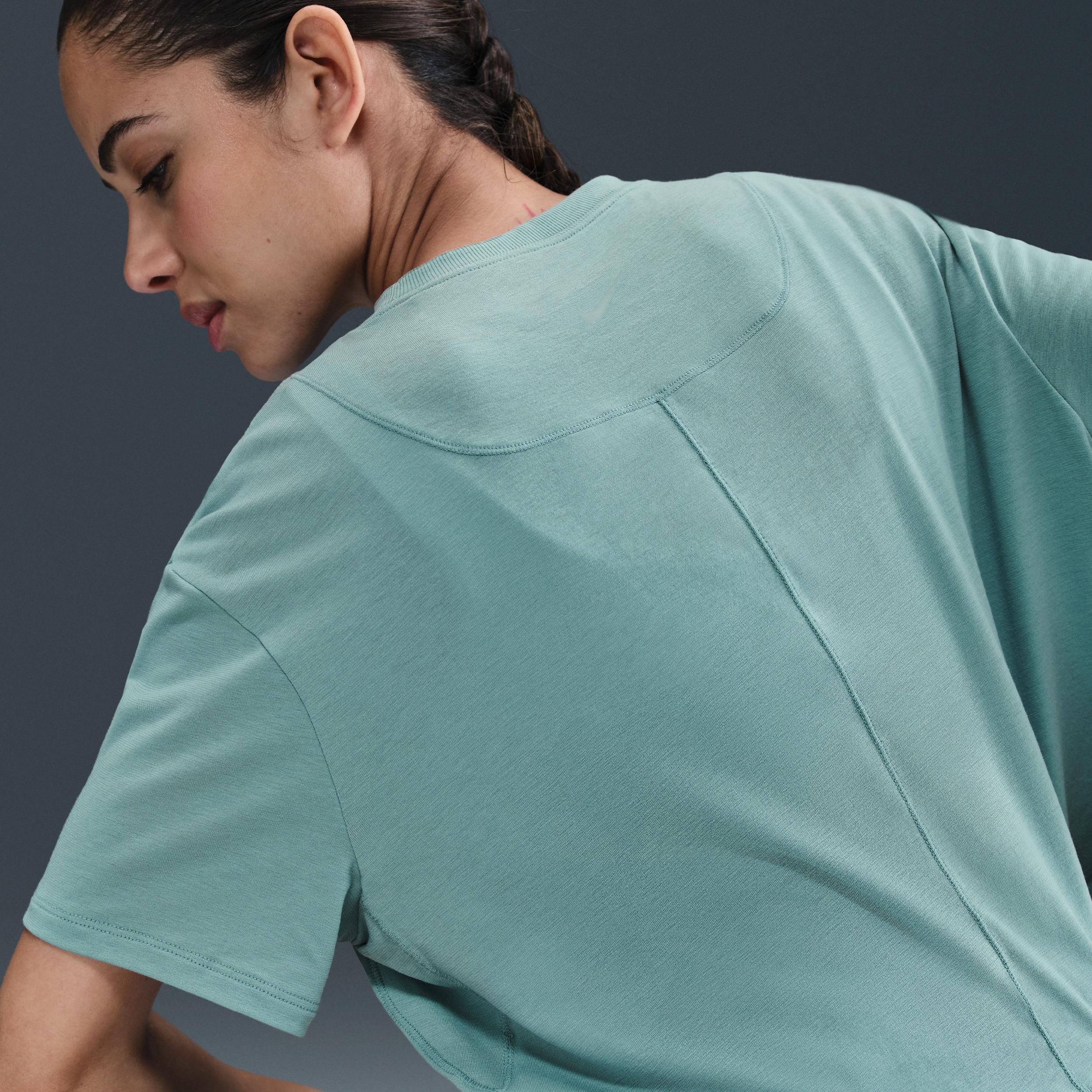 Nike Women's One Relaxed Dri-FIT Cropped Short-Sleeve Top Product Image